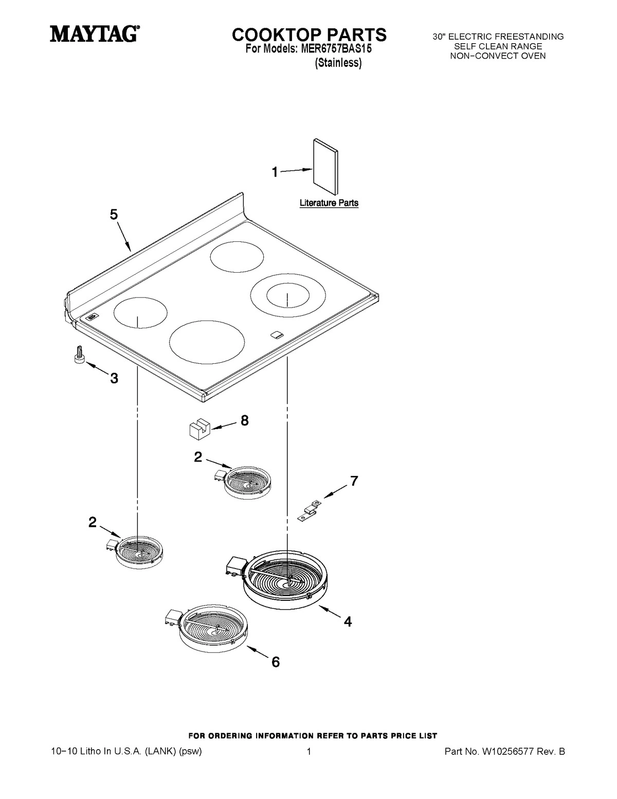 01 - COOKTOP PARTS