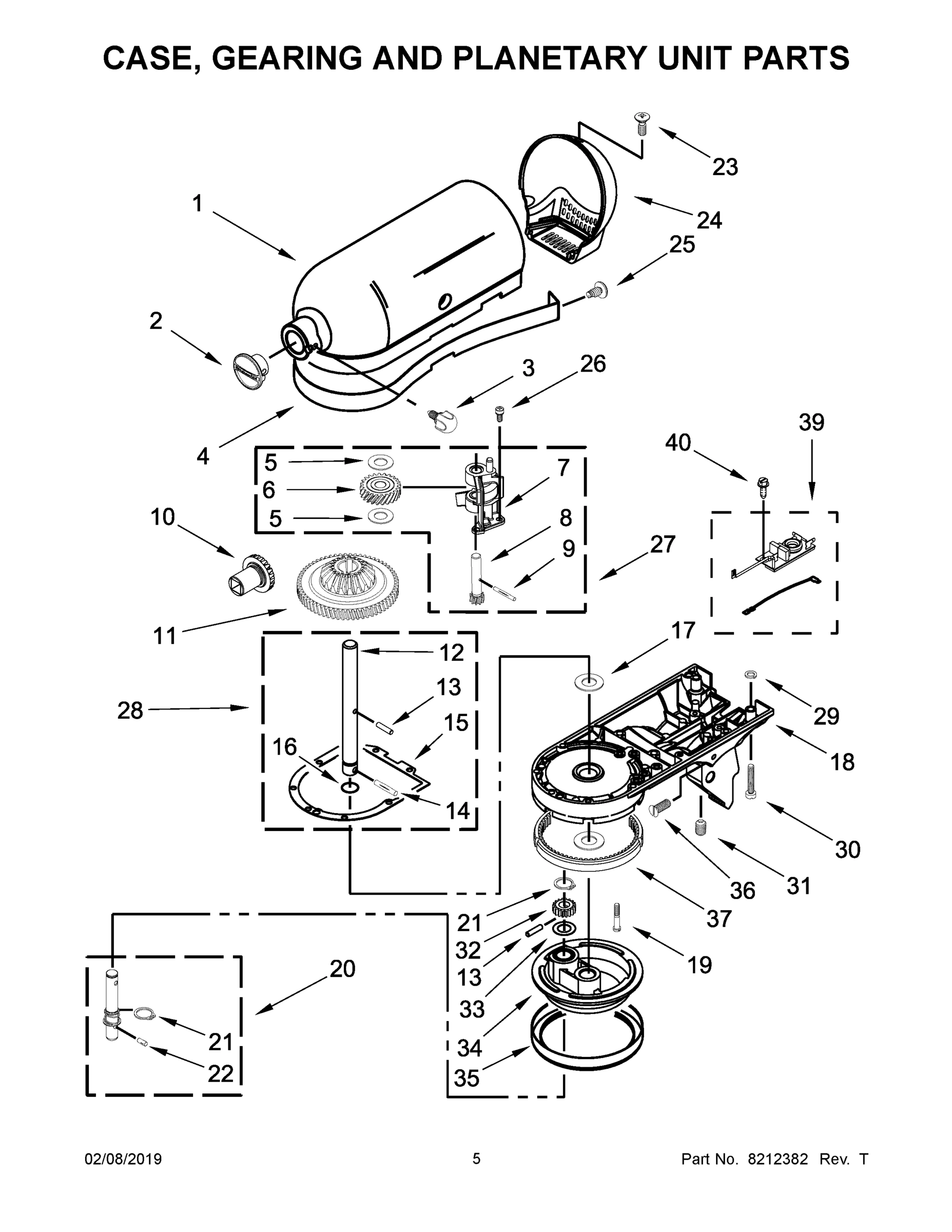 03 - CASE, GEARING AND PLANETARY UNIT PARTS
