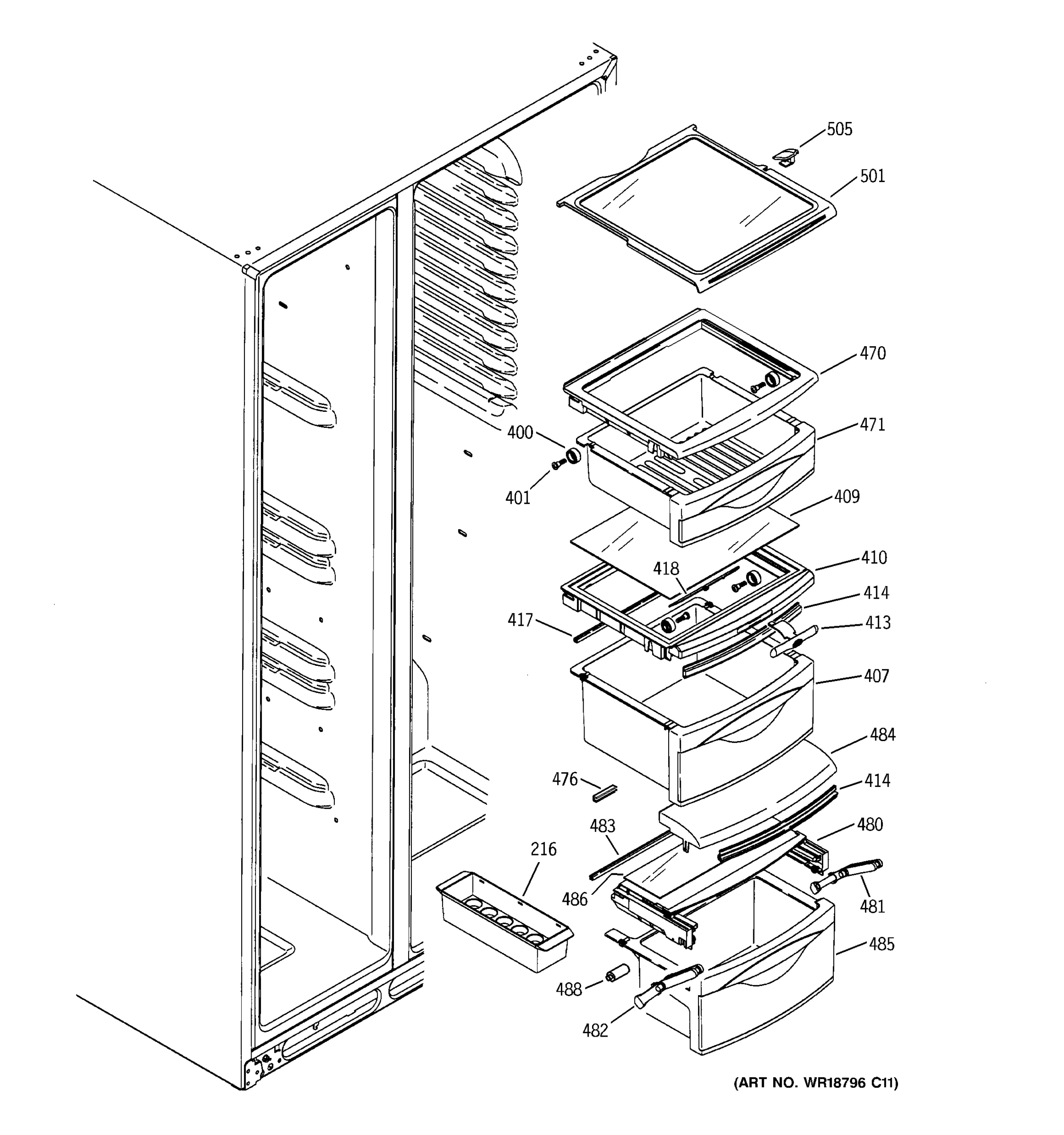 FRESH FOOD SHELVES