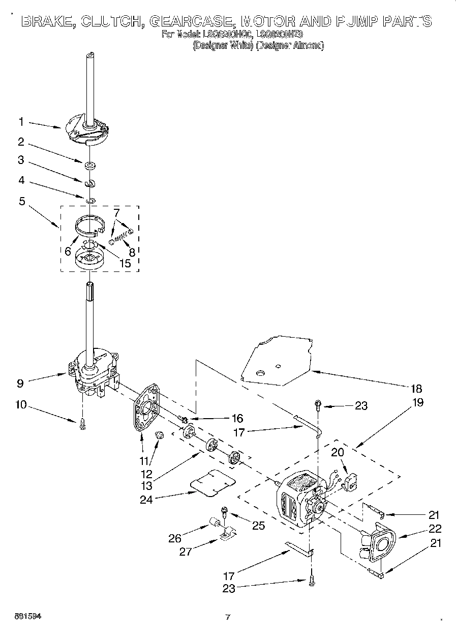 04 - BRAKE, CLUTCH, GEARCASE, MOTOR AND PUMP