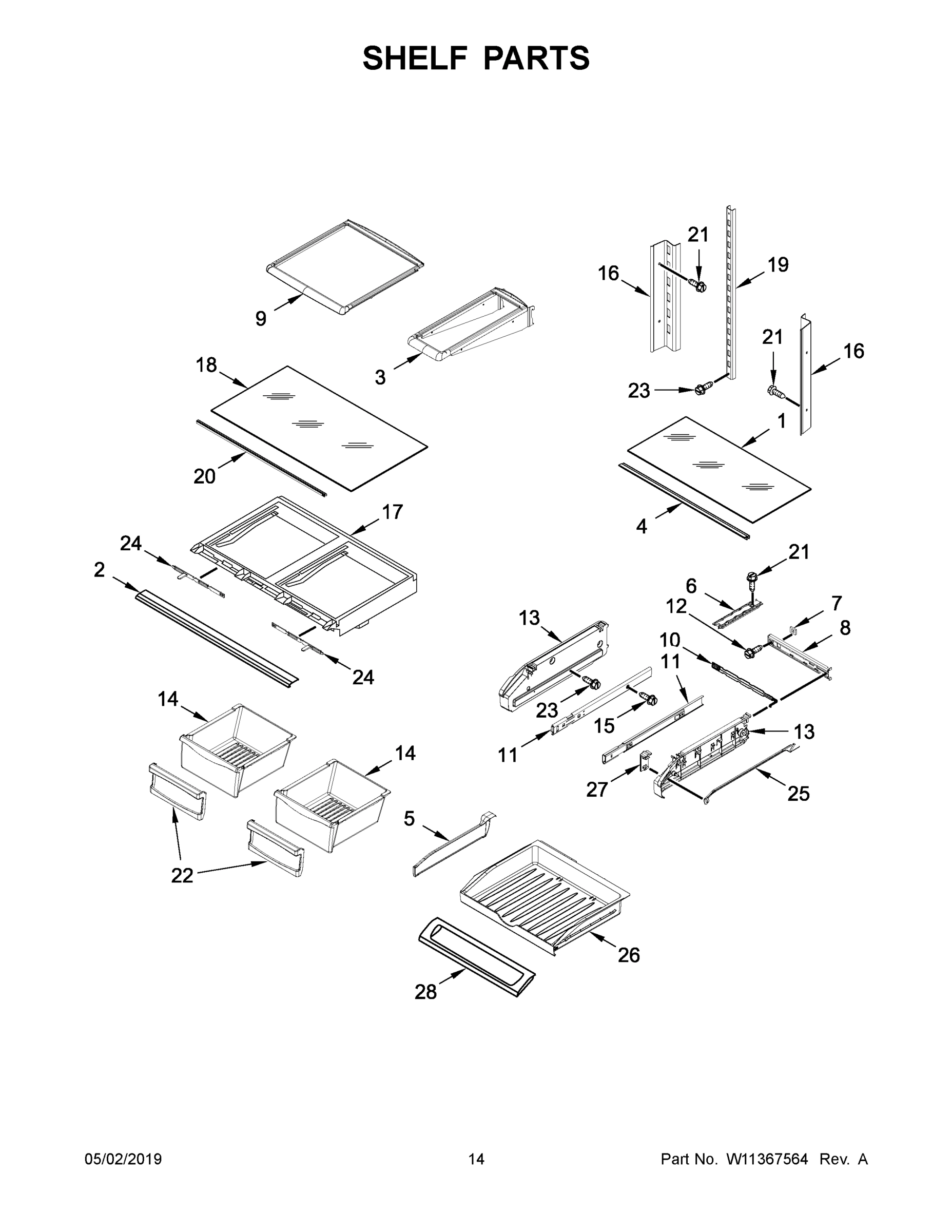 08 - SHELF PARTS