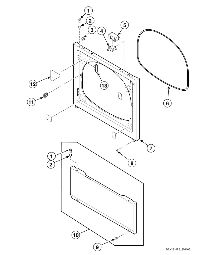 Access Panel, Front Panel And Seal (drawing 3 Of 5)