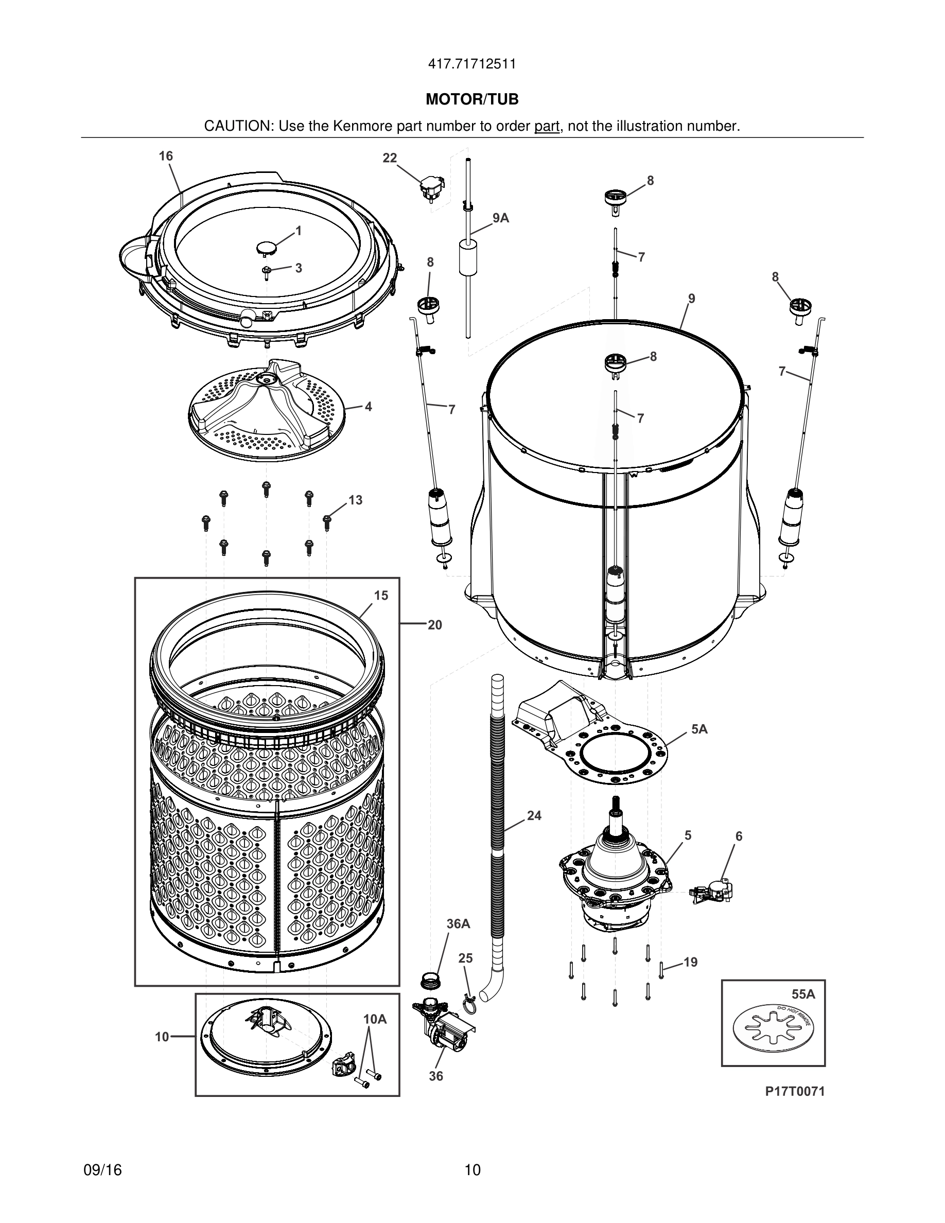 11 - MOTOR/TUB