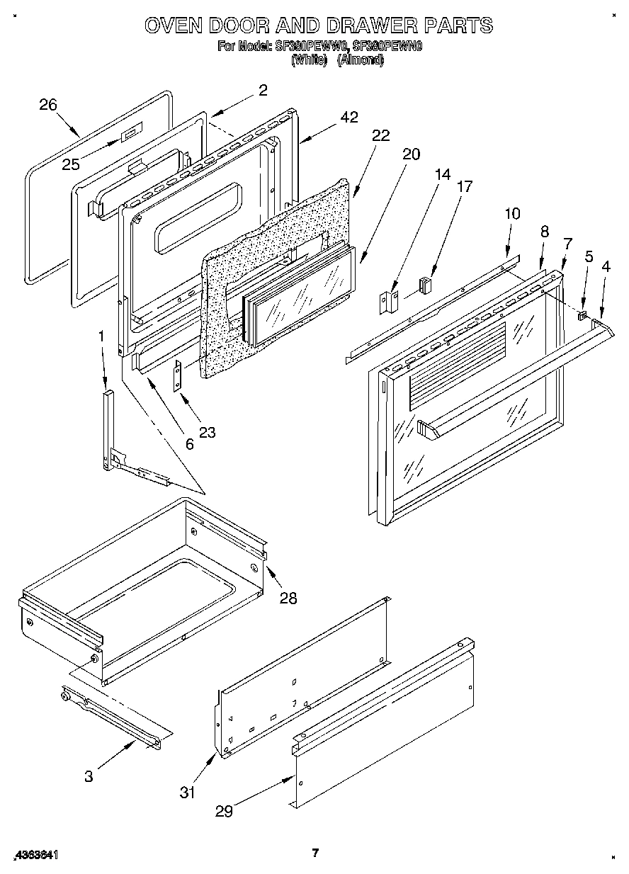 05 - OVEN DOOR AND DRAWER