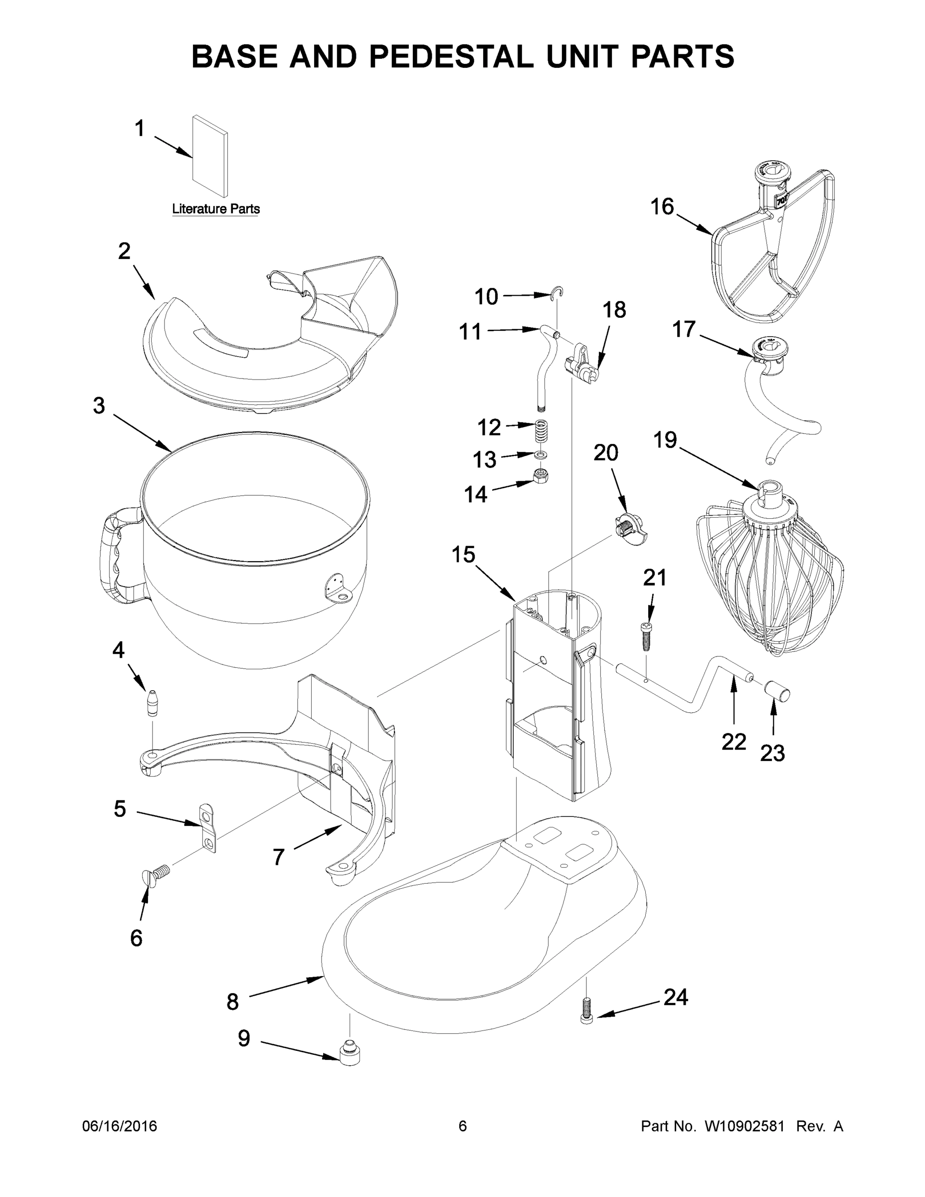 04 - BASE AND PEDESTAL UNIT PARTS