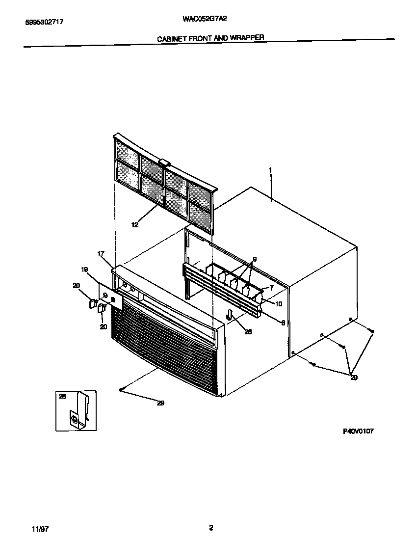 02 - CABINET FRONT AND WRAPPER