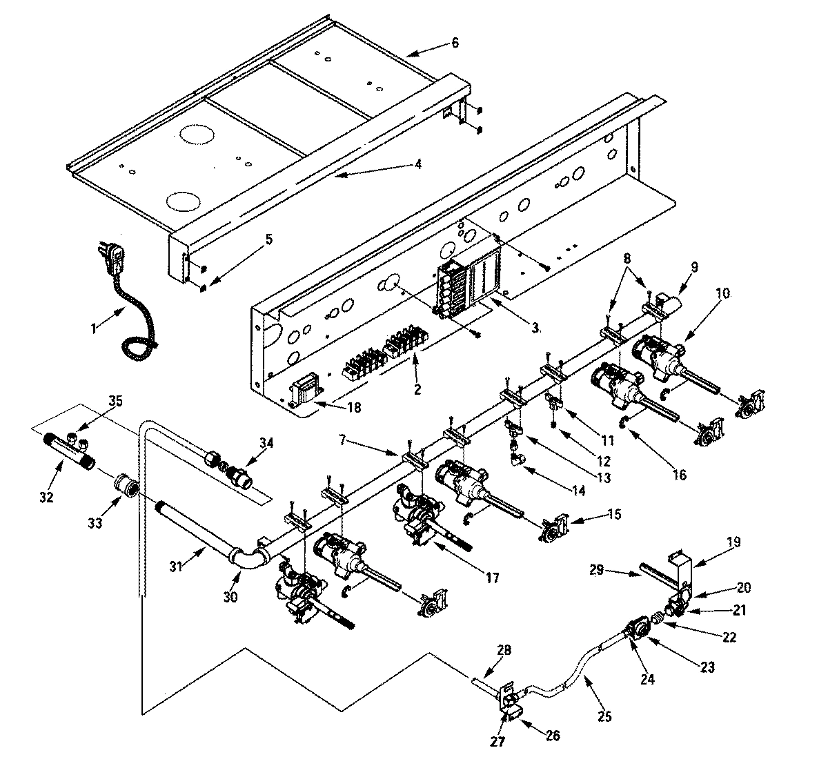 10 - TOP/BURNER VALVES