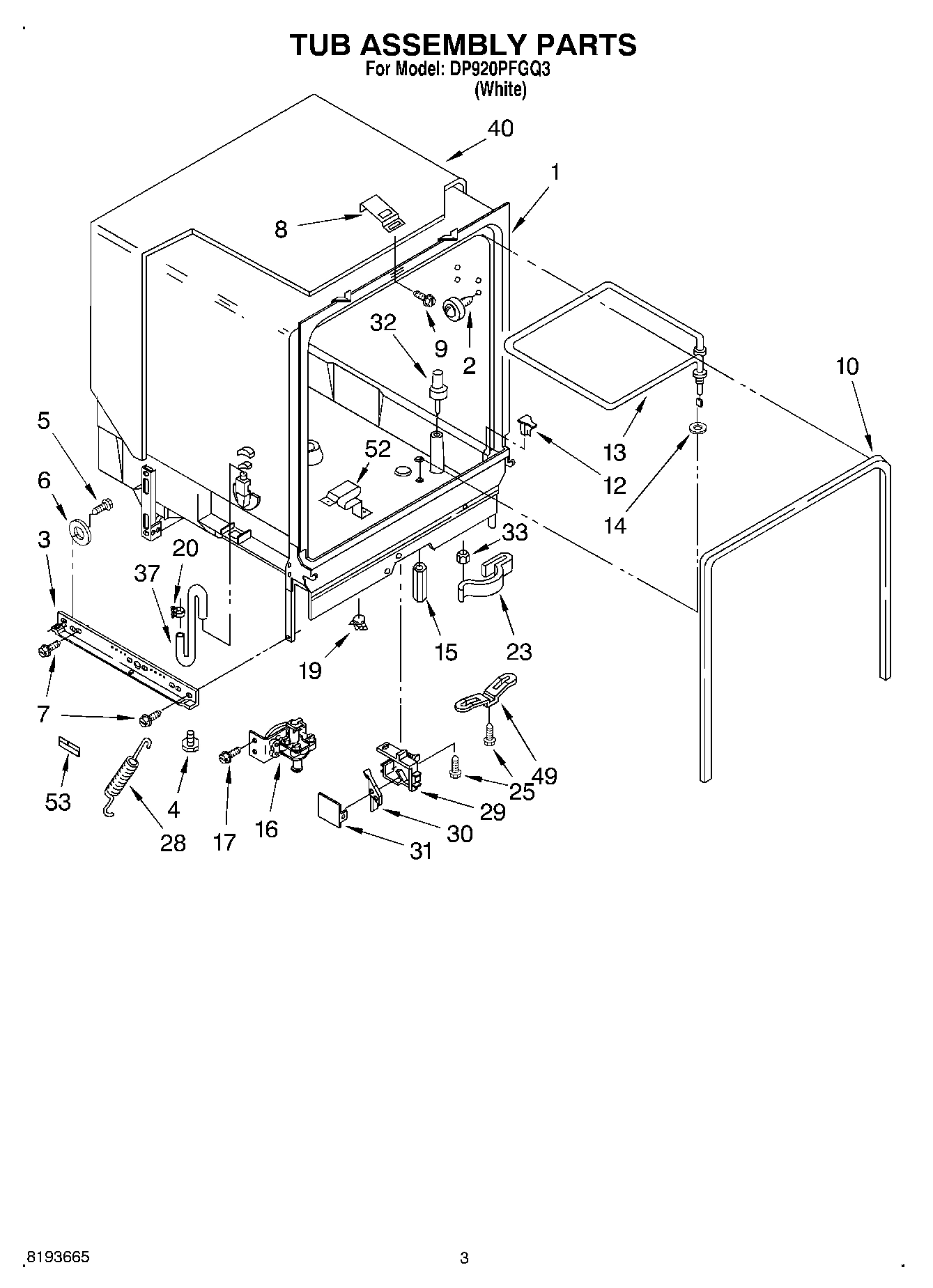 03 - TUB ASSEMBLY