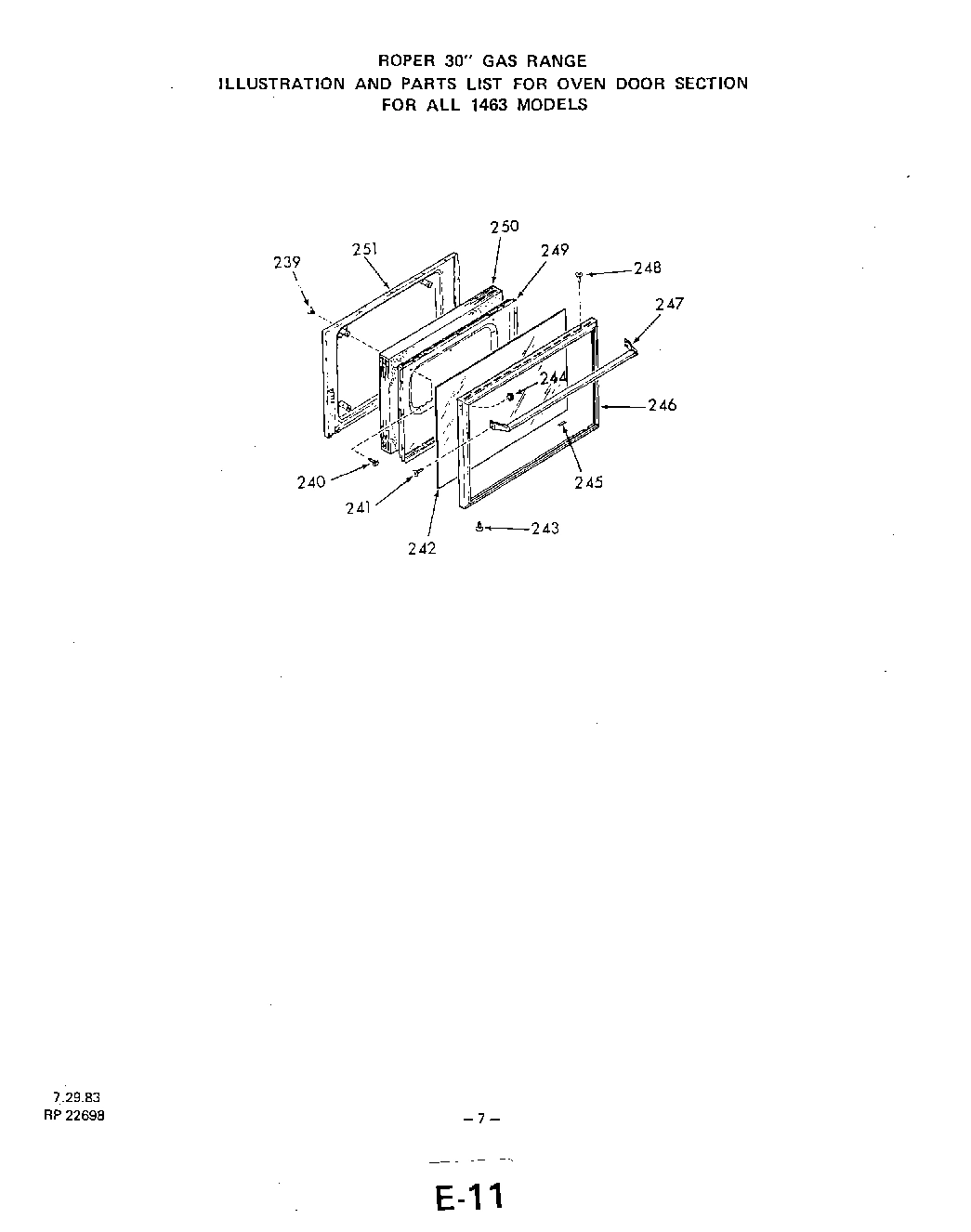 07 - OVEN DOOR