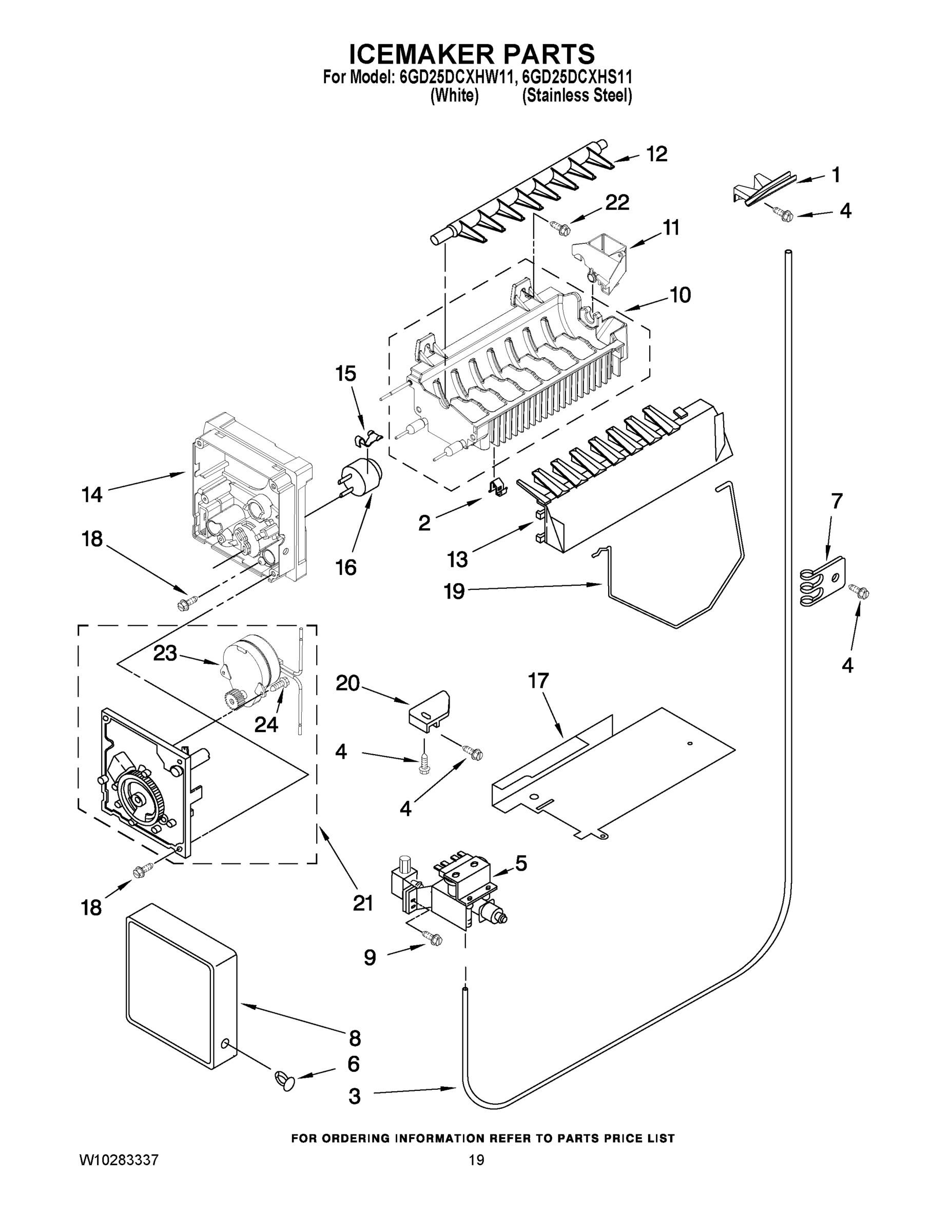 12 - ICEMAKER PARTS