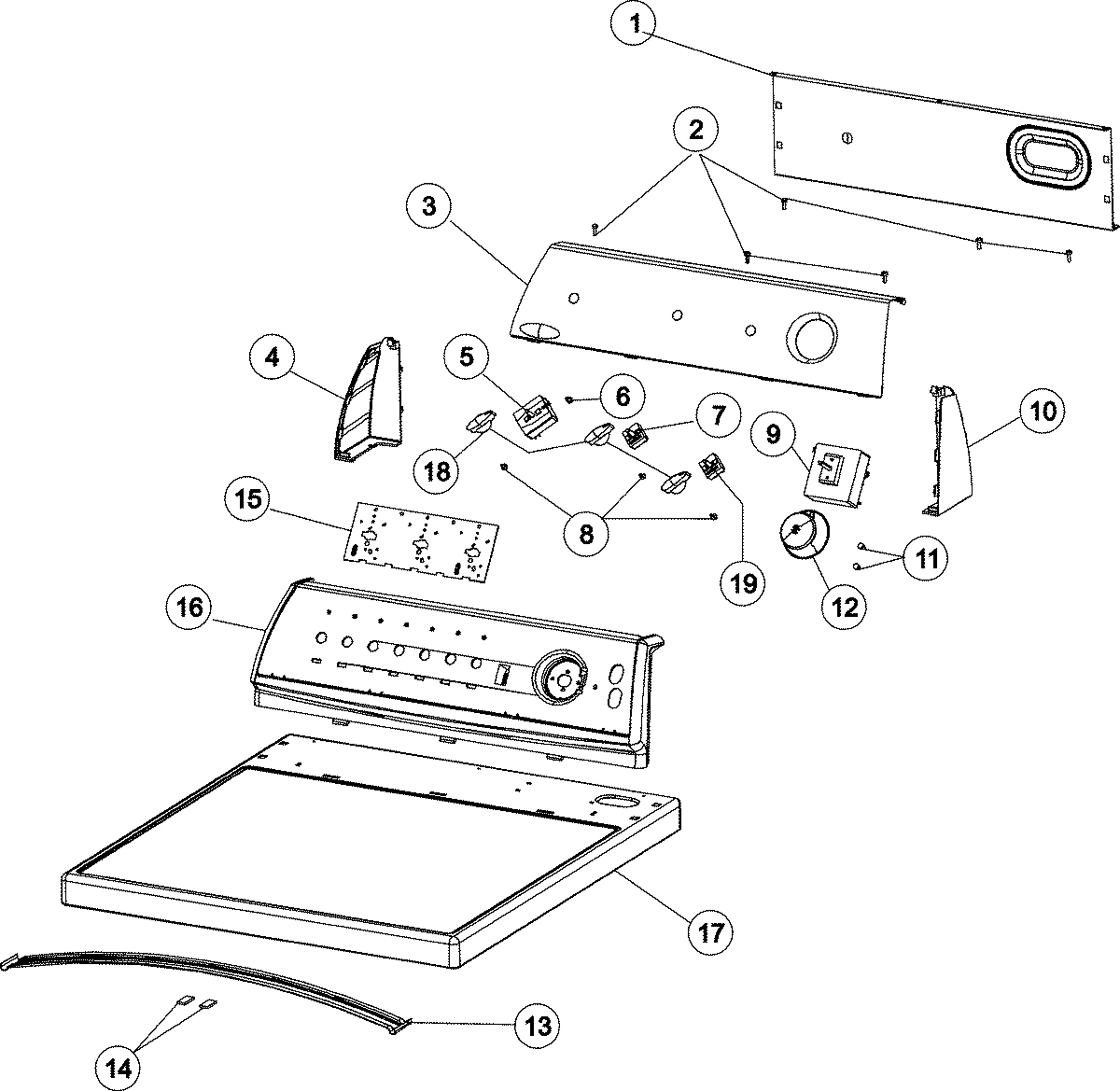 03 - CONTROL PANEL & TOP (9005AGW)