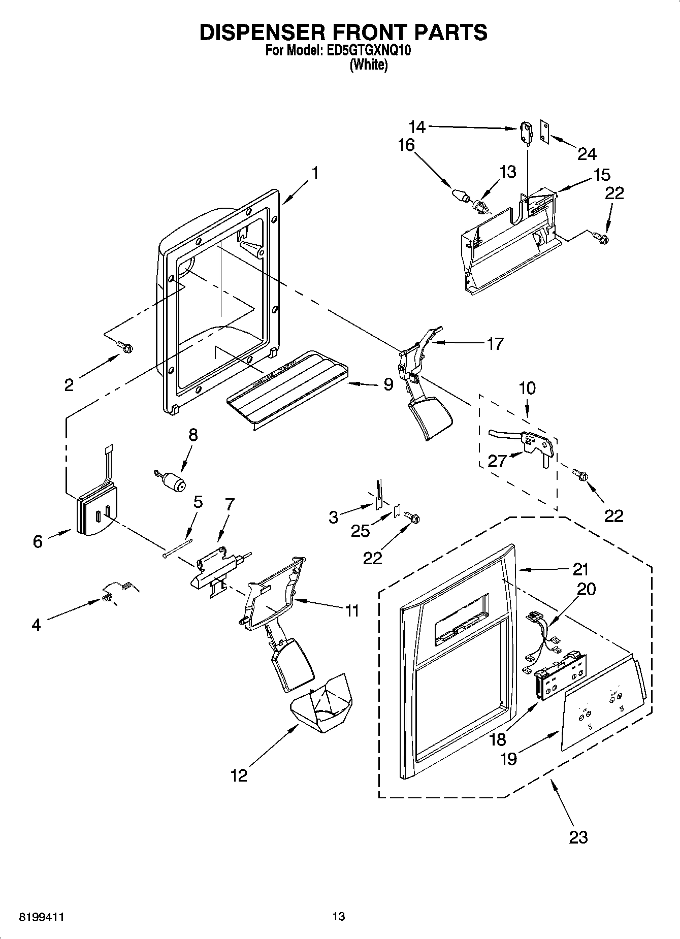 08 - DISPENSER FRONT PARTS