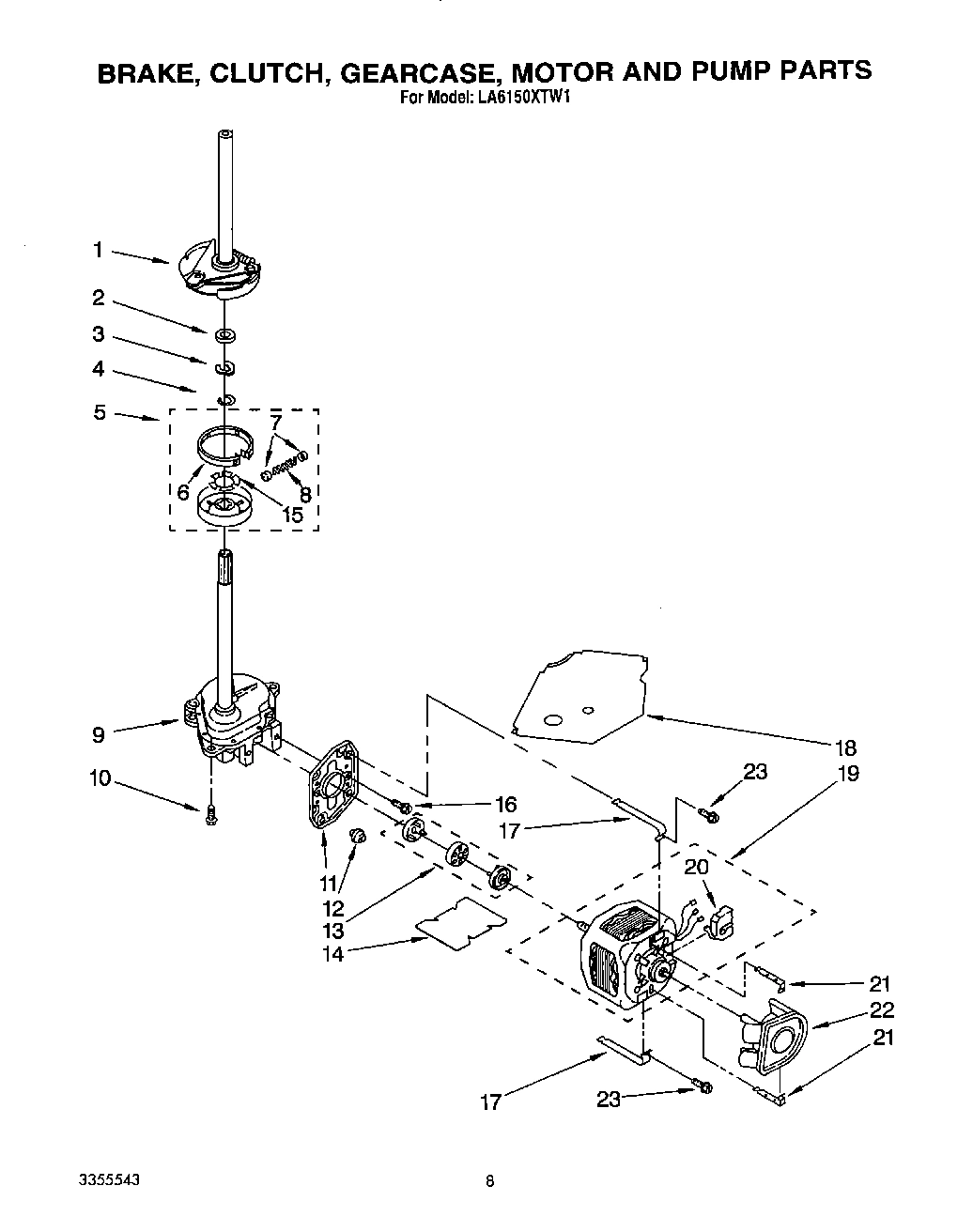 06 - BRAKE, CLUTCH, GEARCASE, MOTOR AND PUMP