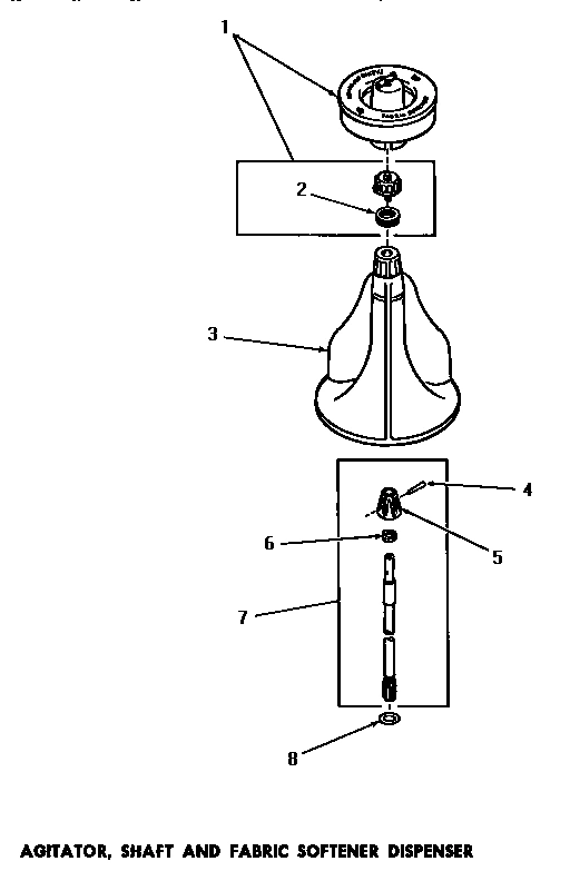 07 - AGITATOR, SHAFT & FABRIC SOFTENER DISP