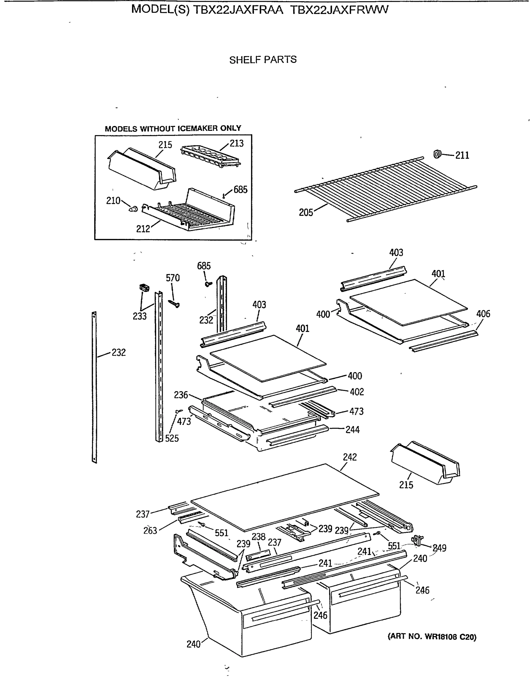 SHELF PARTS