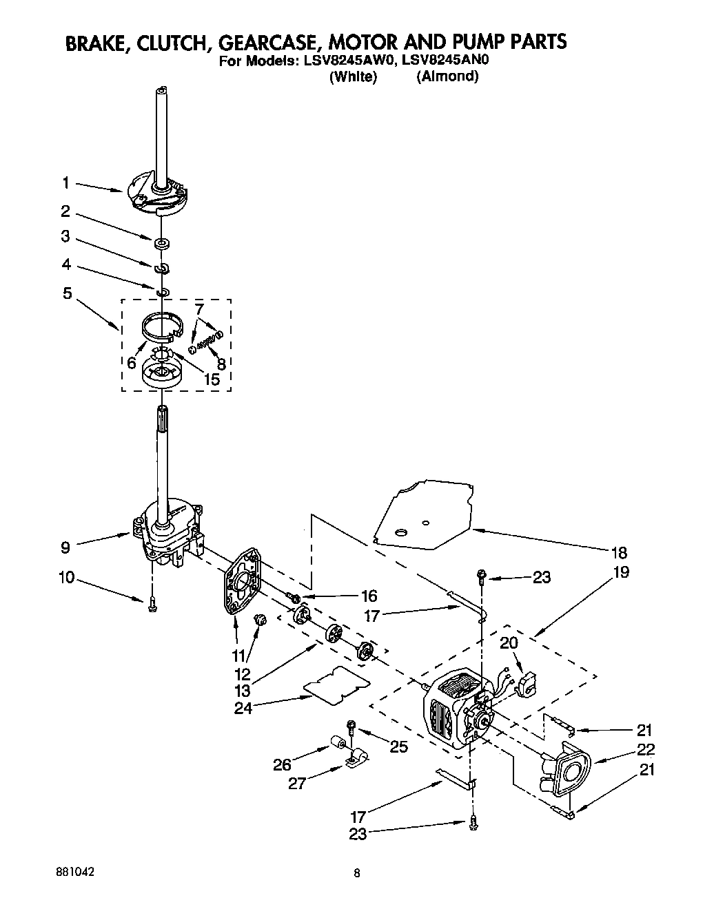 06 - BRAKE, CLUTCH, GEARCASE, MOTOR AND PUMP
