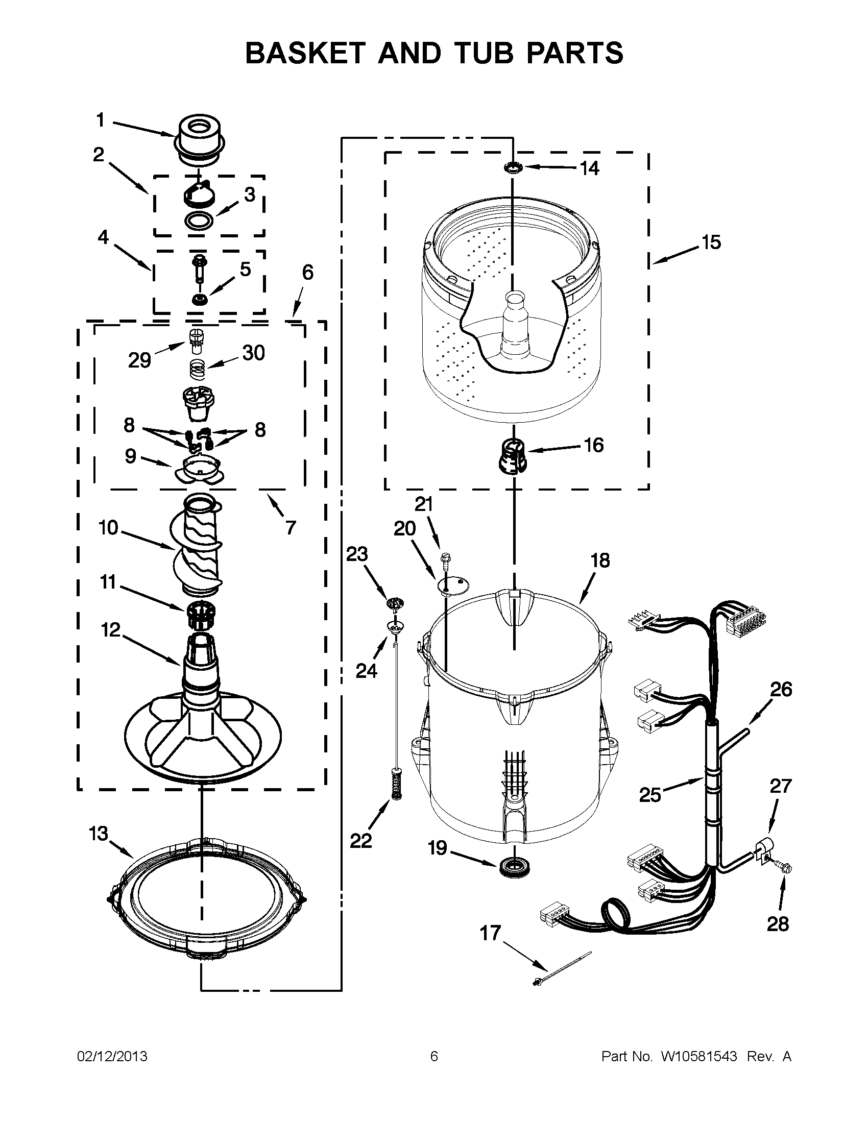 03 - BASKET AND TUB PARTS