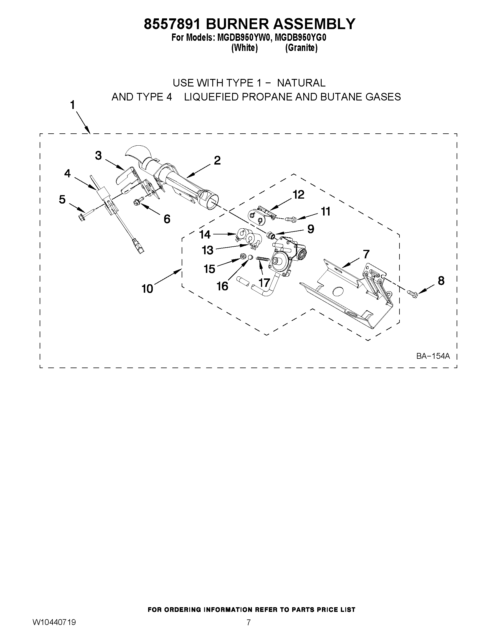 04 - 8557891 BURNER ASSEMBLY