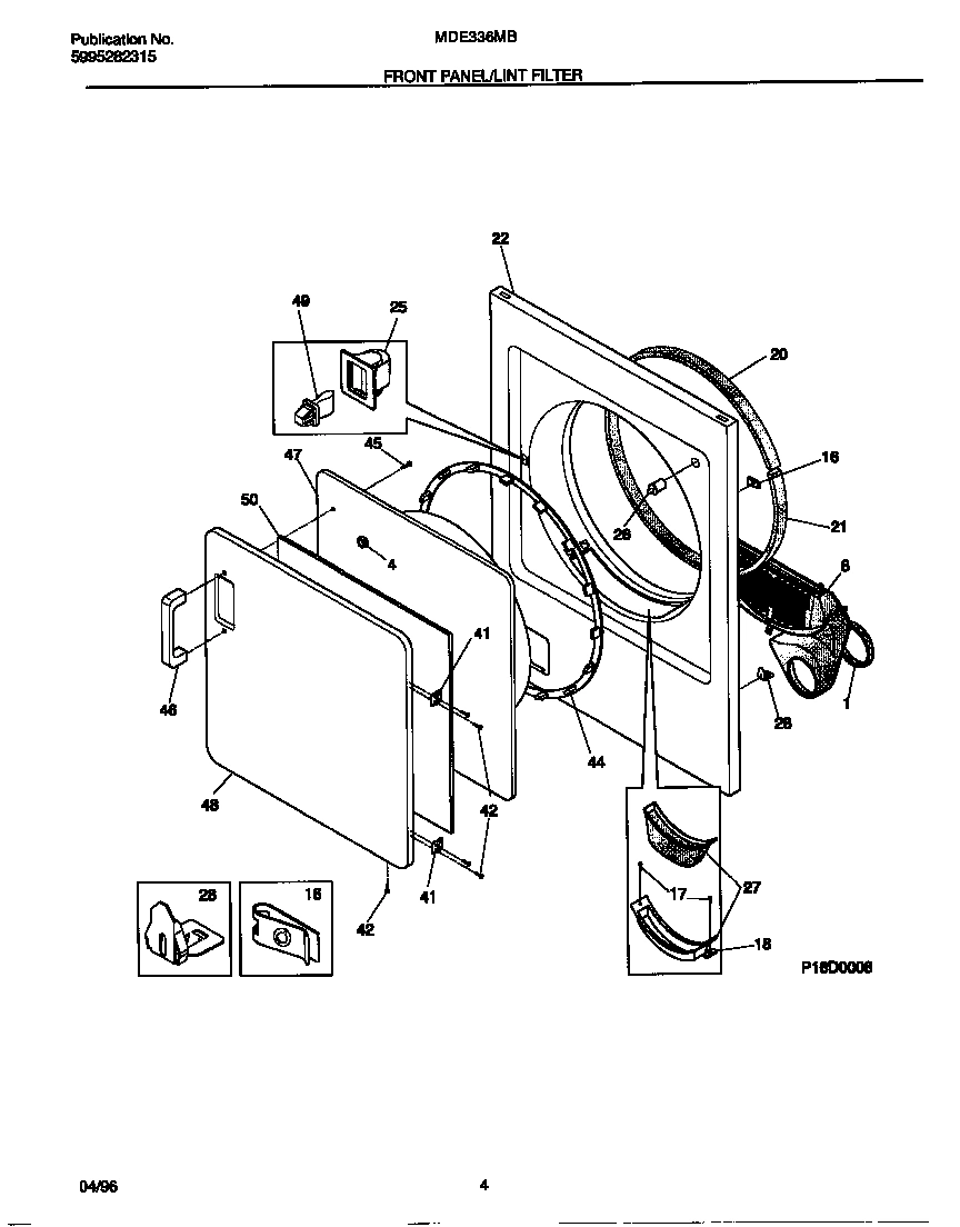 03 - FRONT PANEL/LINT FILTER