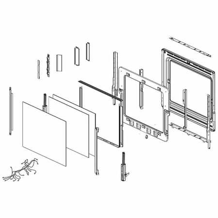 DG94-01600A Samsung Door E-Assembly