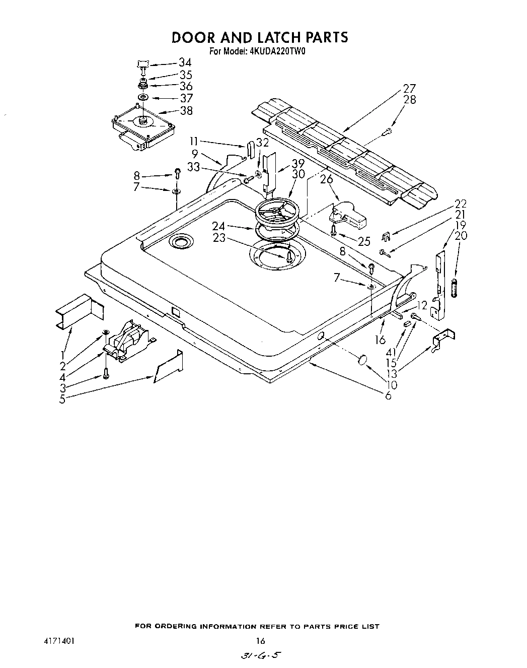 13 - DOOR AND LATCH