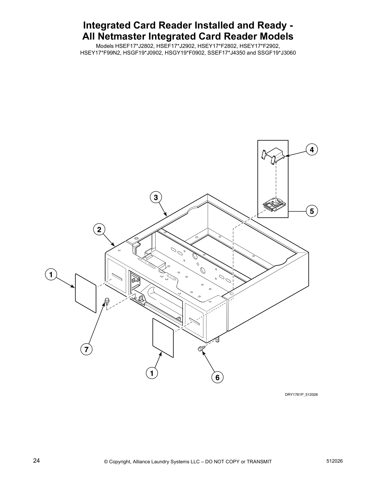 Integrated Card Reader Installed and Ready -
All Netmaster Integrated Card Reader Models