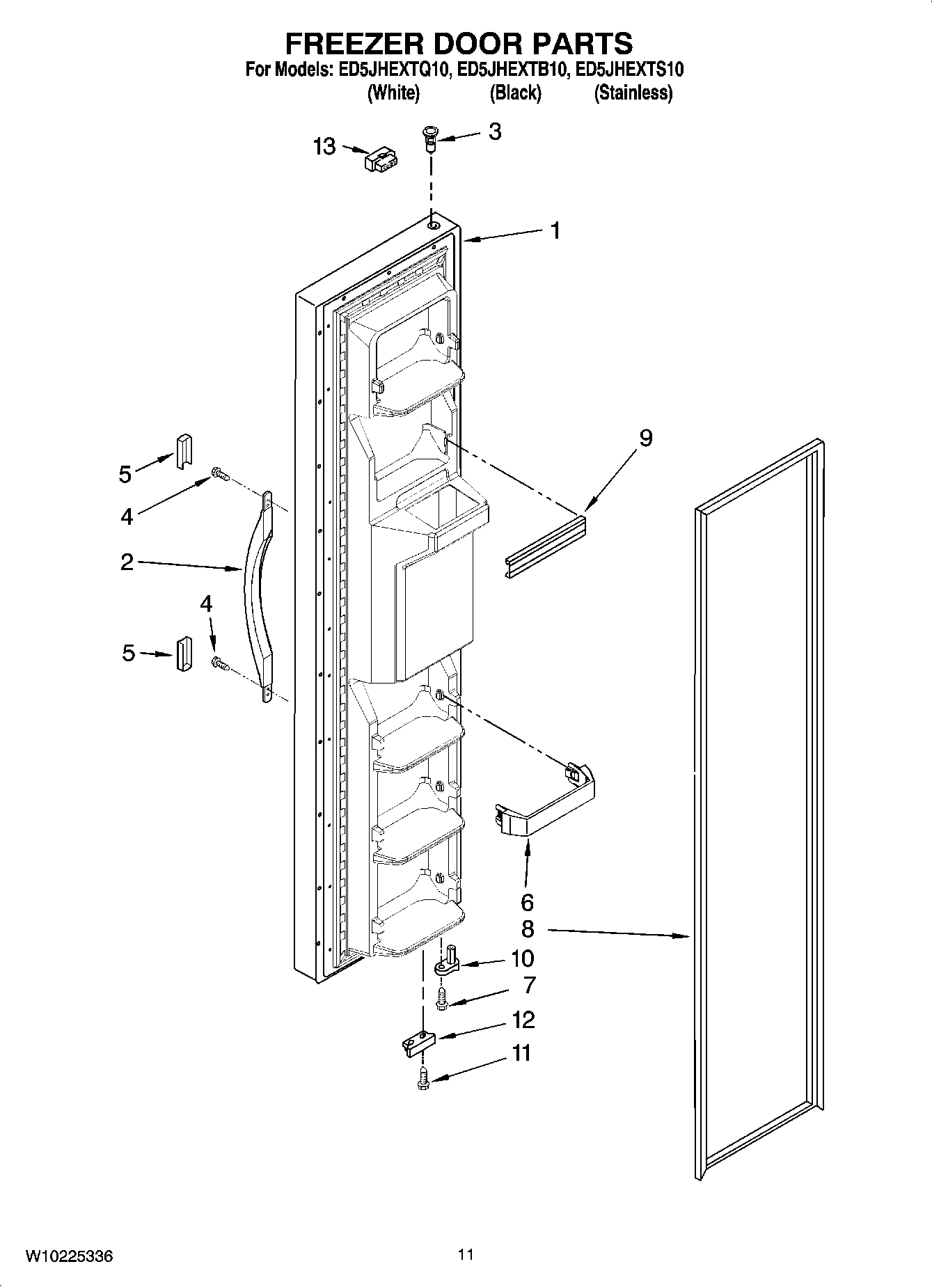 07 - FREEZER DOOR PARTS
