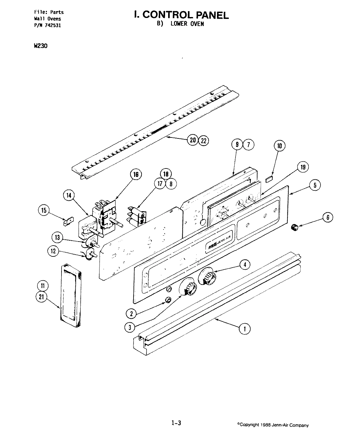 07 - CONTROL PANEL (LOWER)