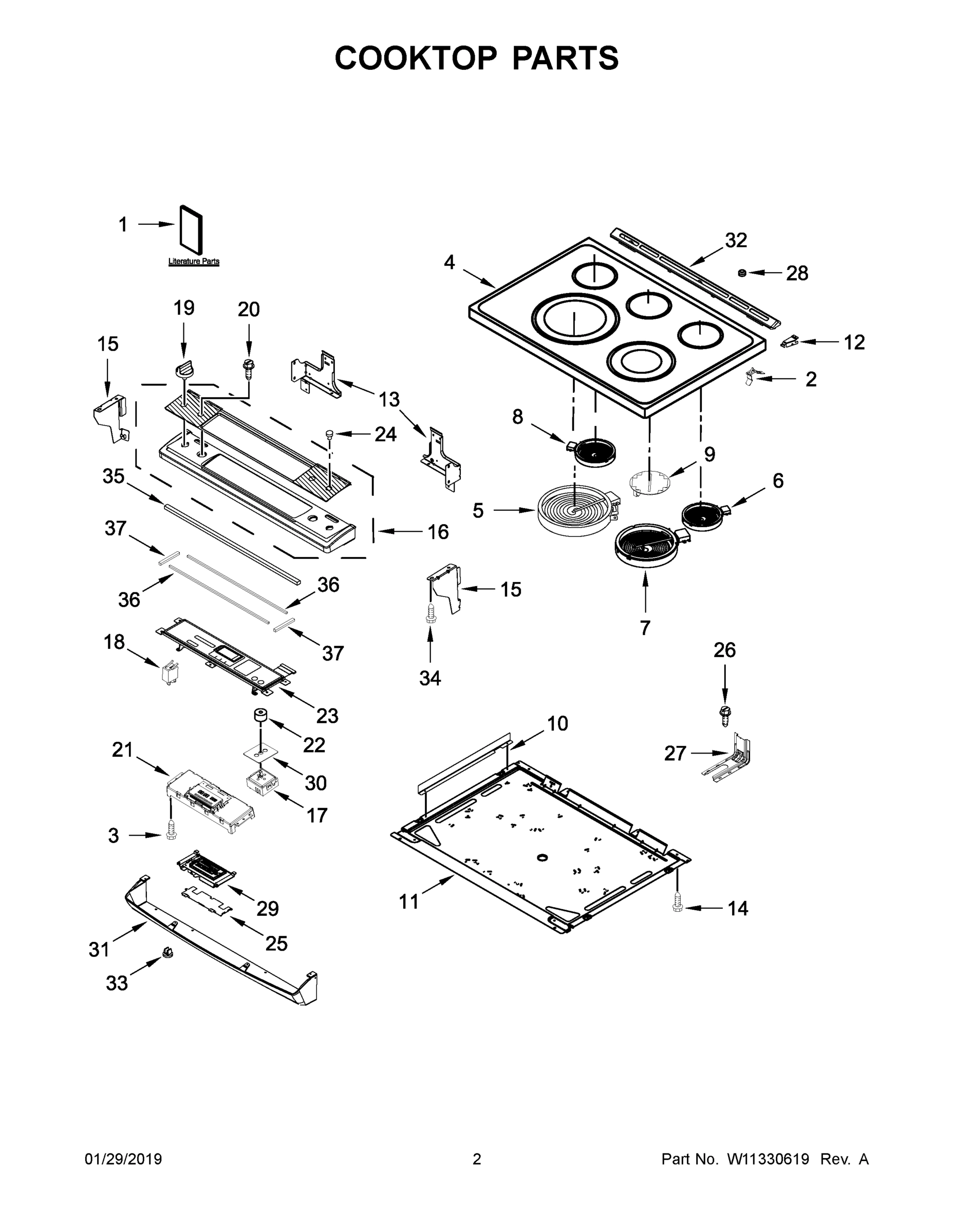 02 - COOKTOP PARTS