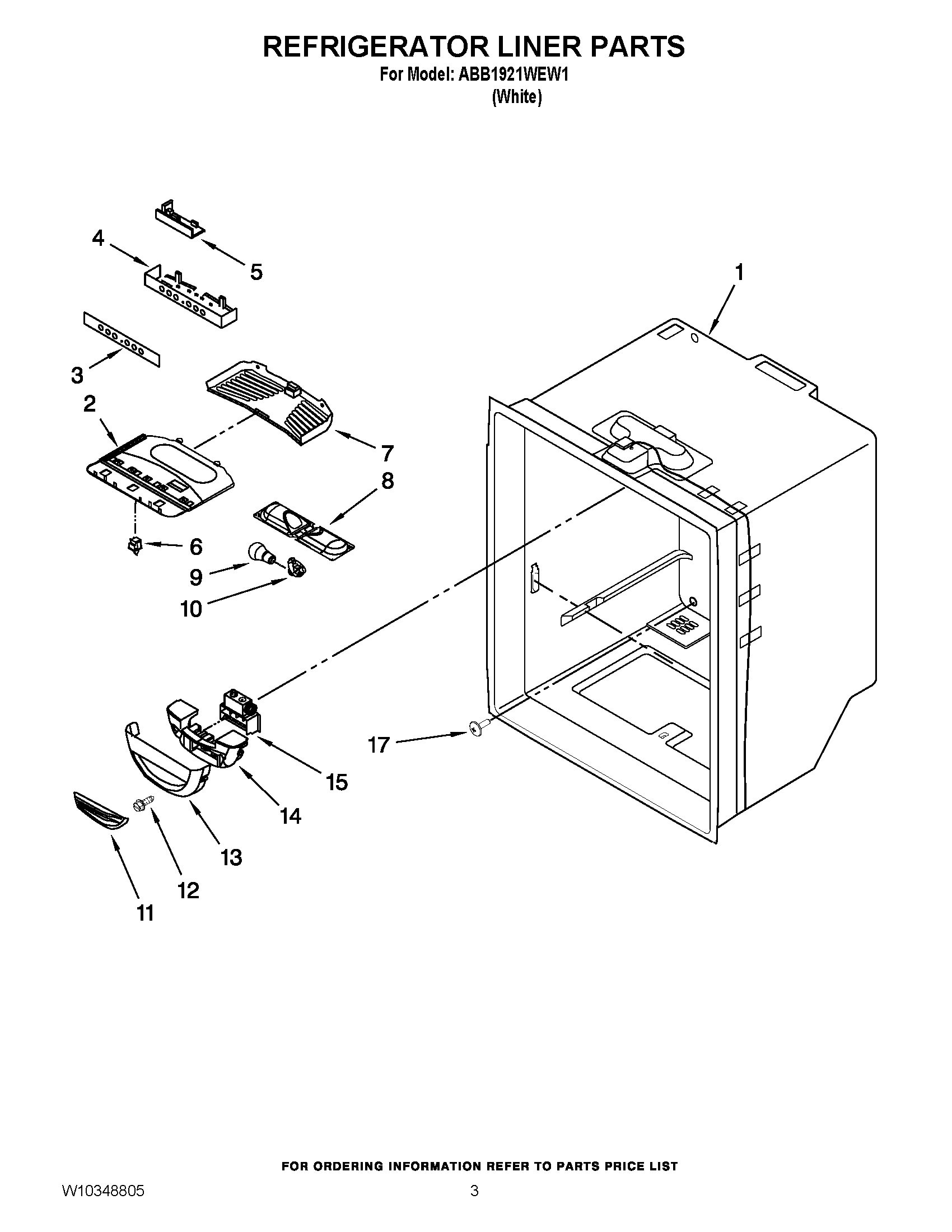 02 - REFRIGERATOR LINER PARTS