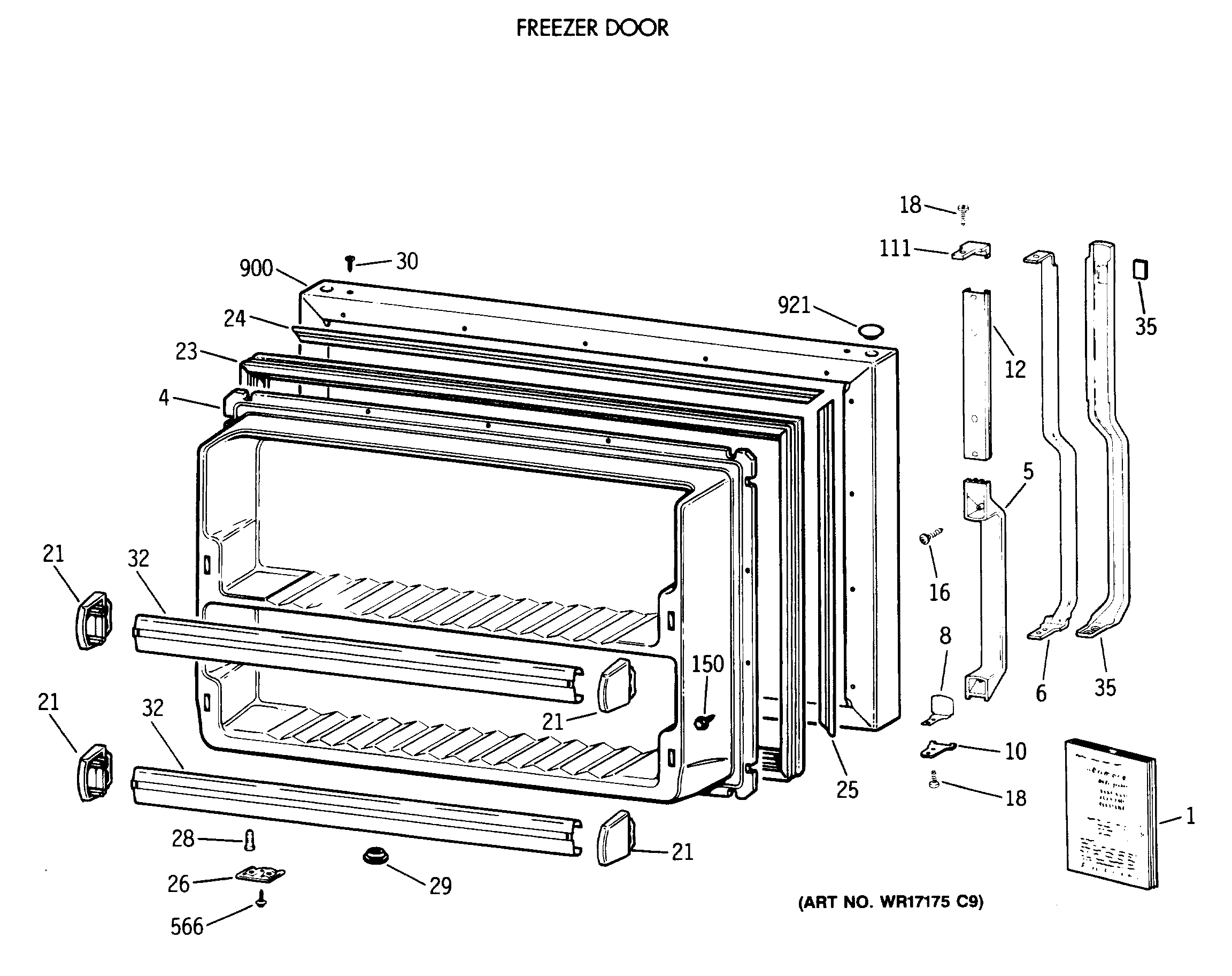 FREEZER DOOR