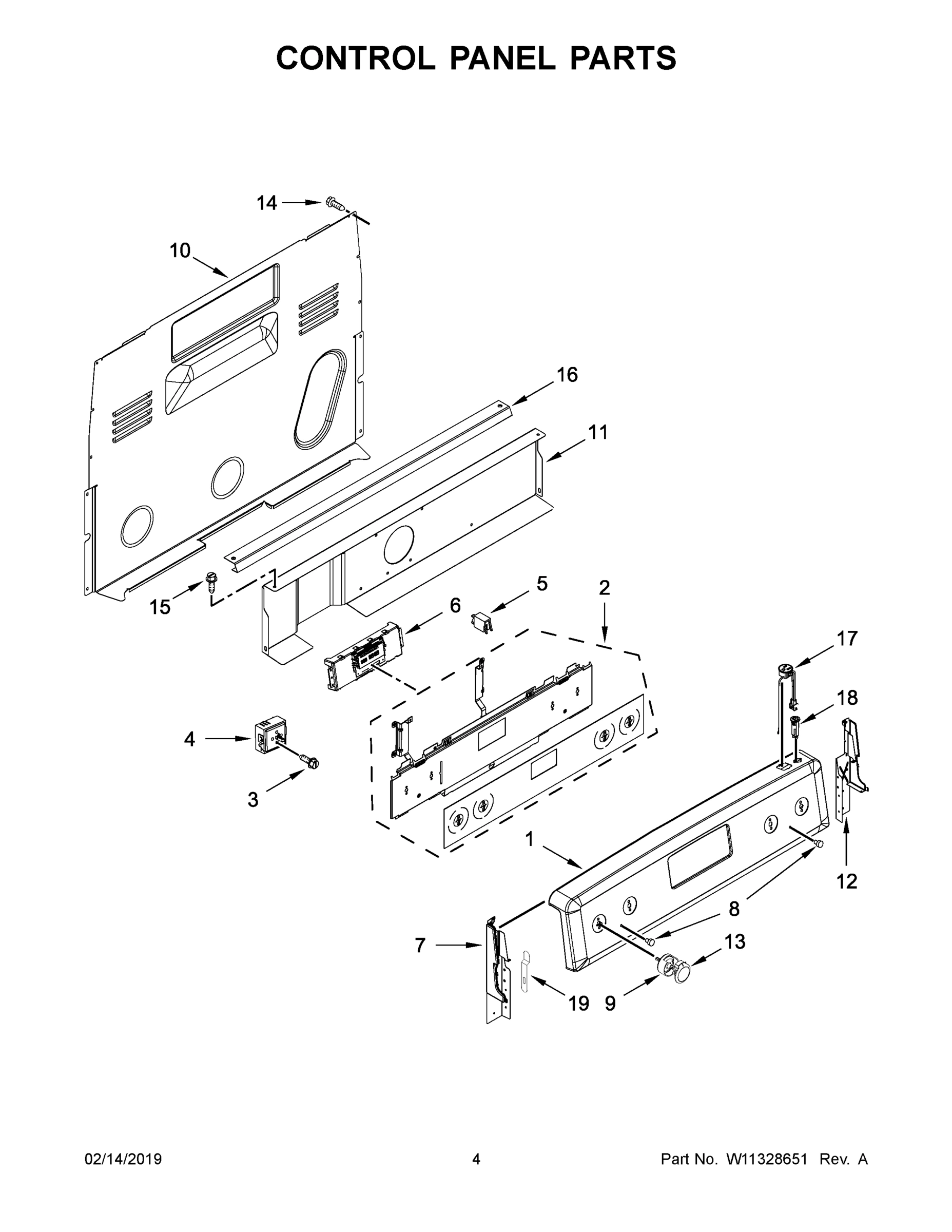 03 - CONTROL PANEL PARTS