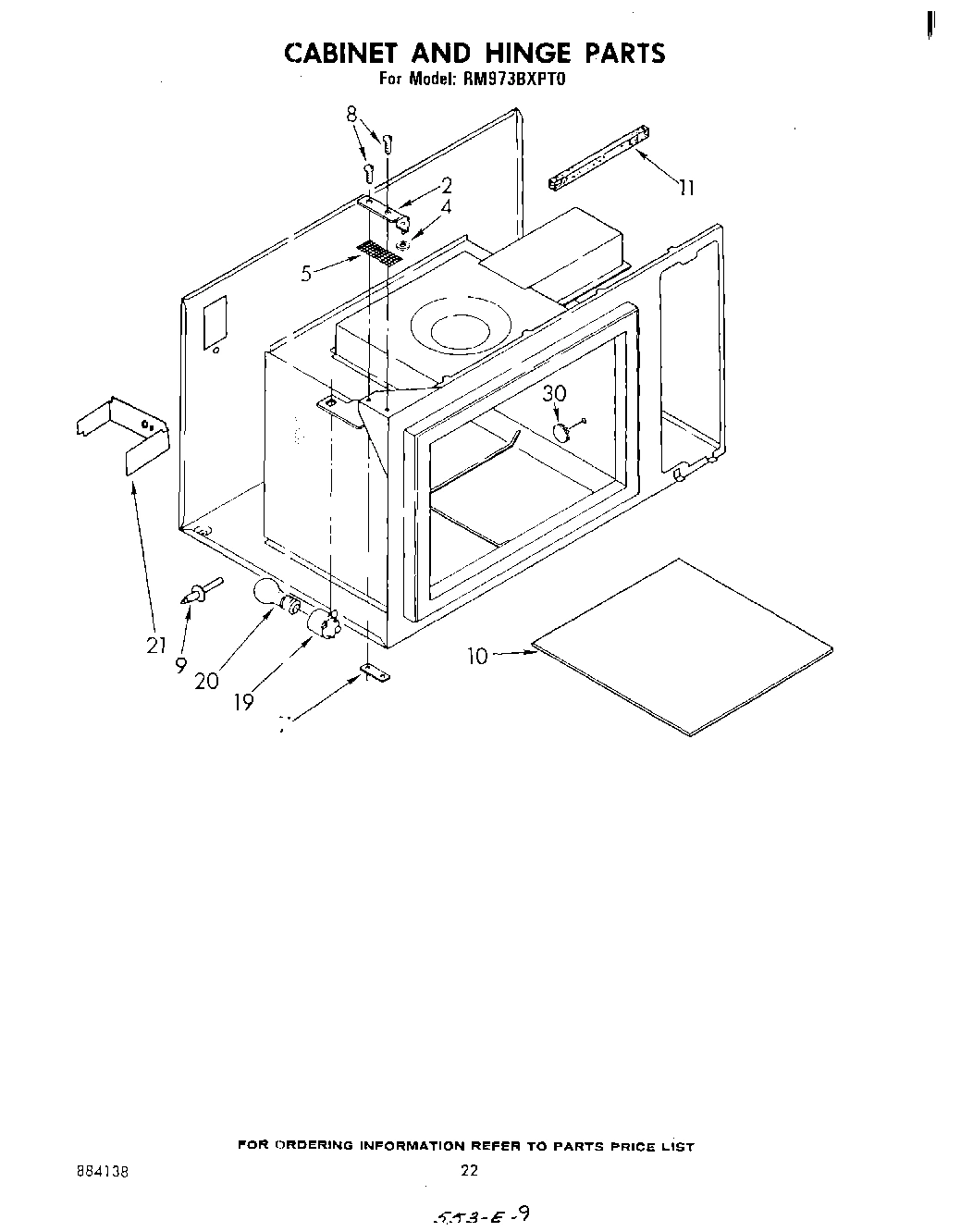 13 - CABINET AND HINGE