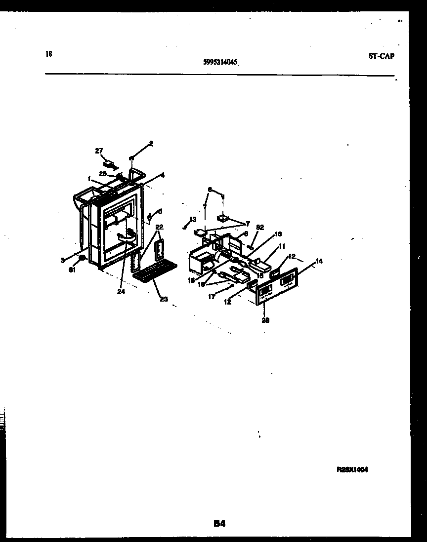 10 - ICE DOOR, DISPENSER AND WATER TANK