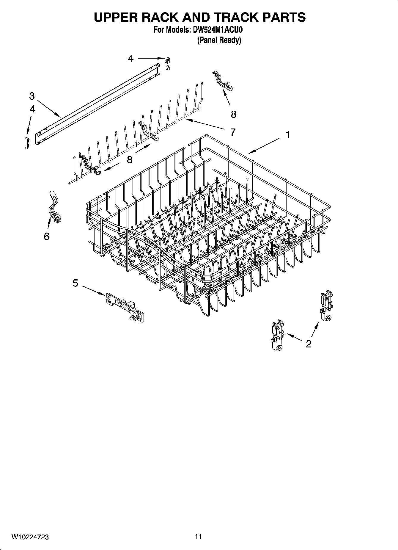 09 - UPPER RACK AND TRACK PARTS