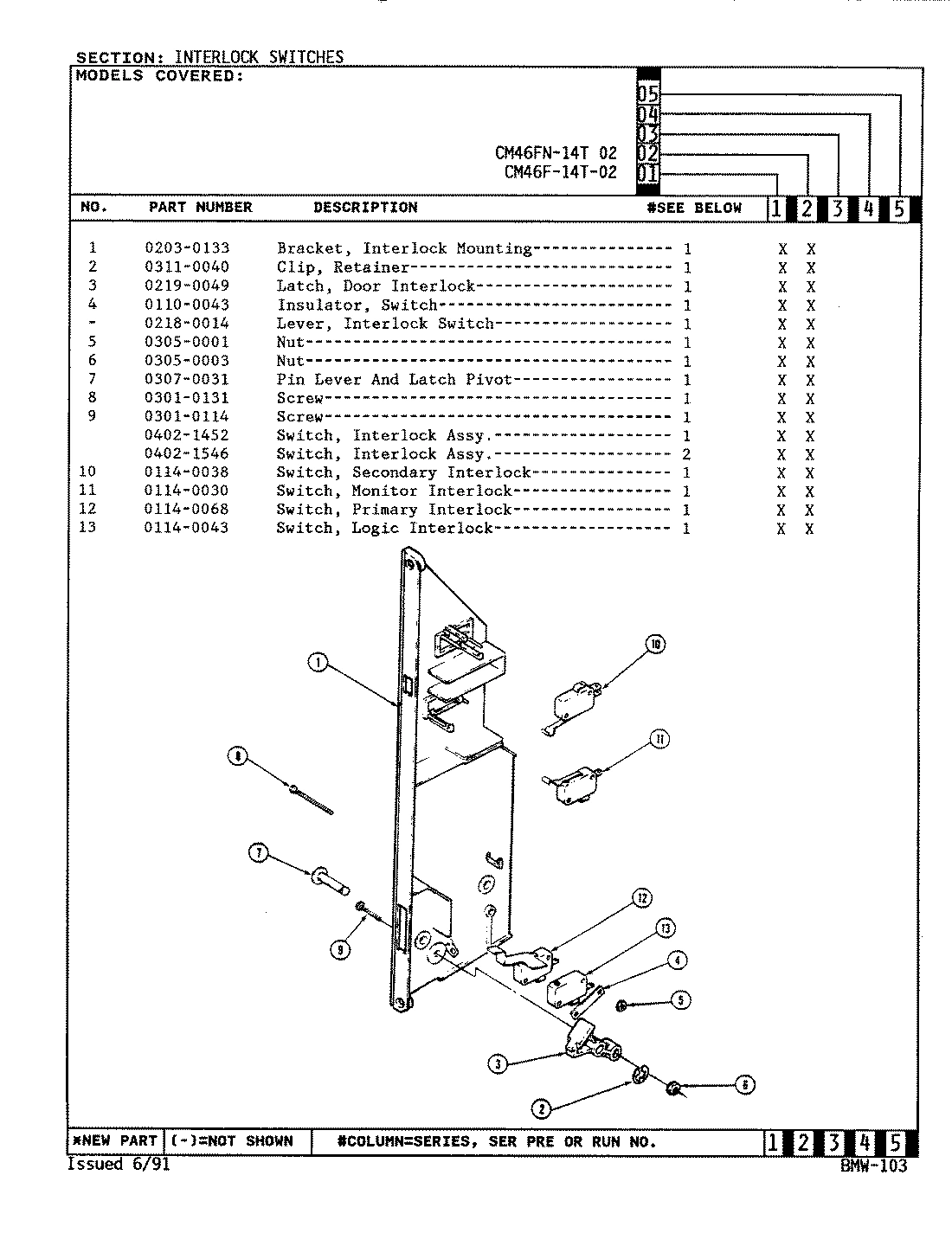 07 - INTERLOCK SWITCHES (CM46FN-14T-02)