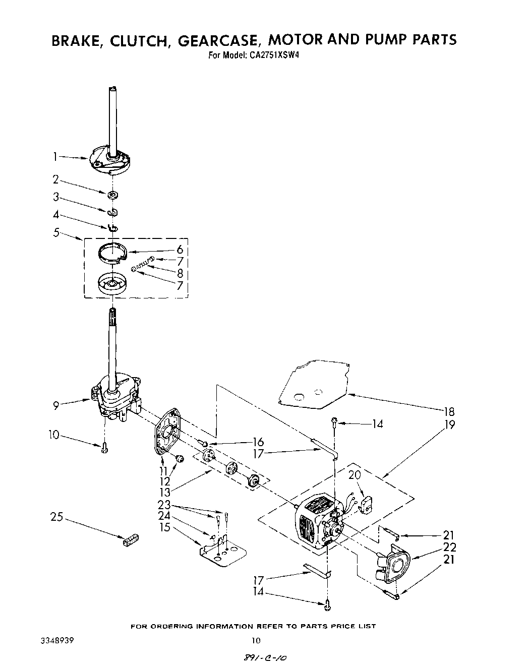 08 - BRAKE, CLUTCH, GEARCASE, MOTOR AND PUMP
