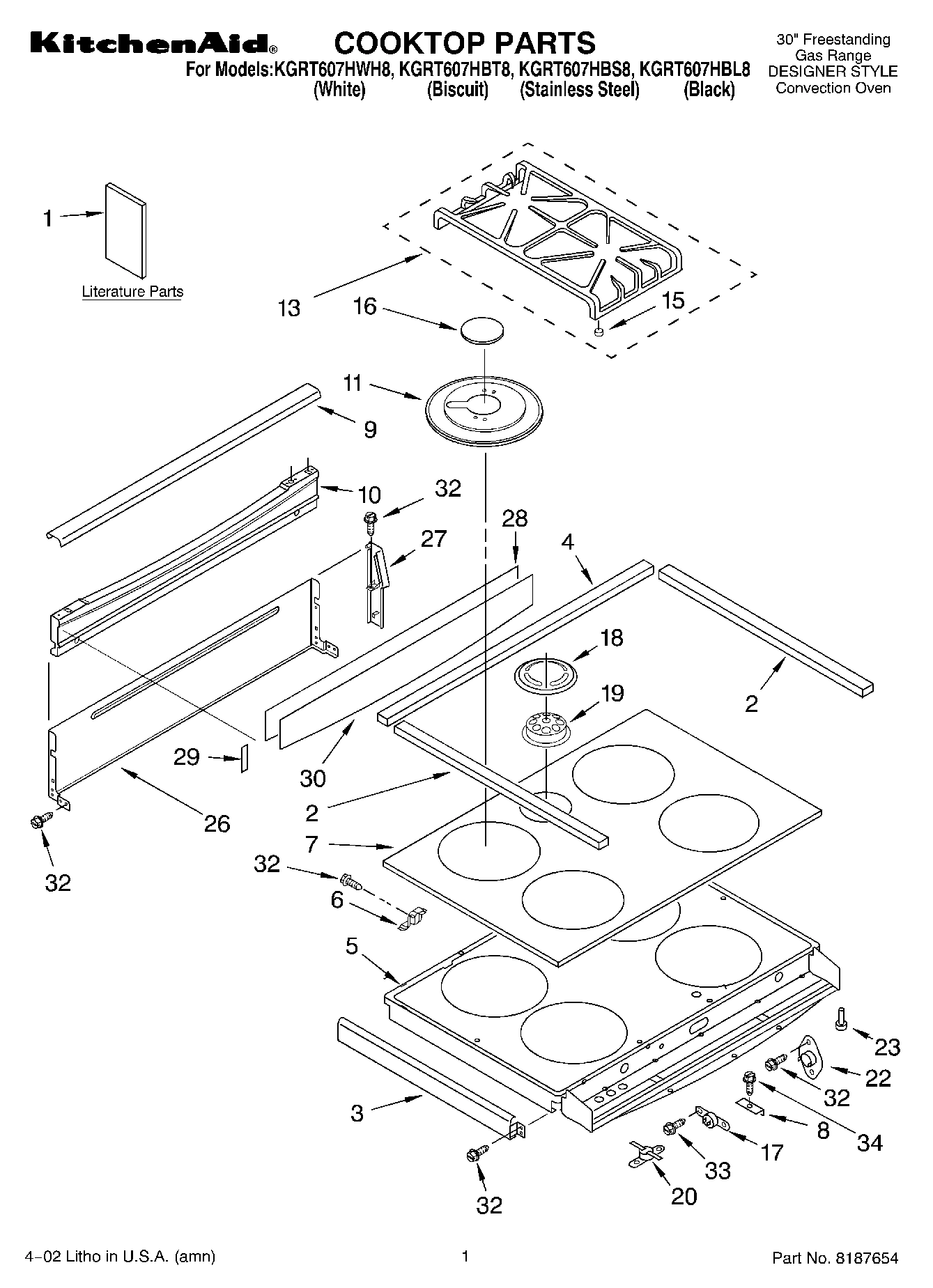 01 - COOKTOP, LITERATURE