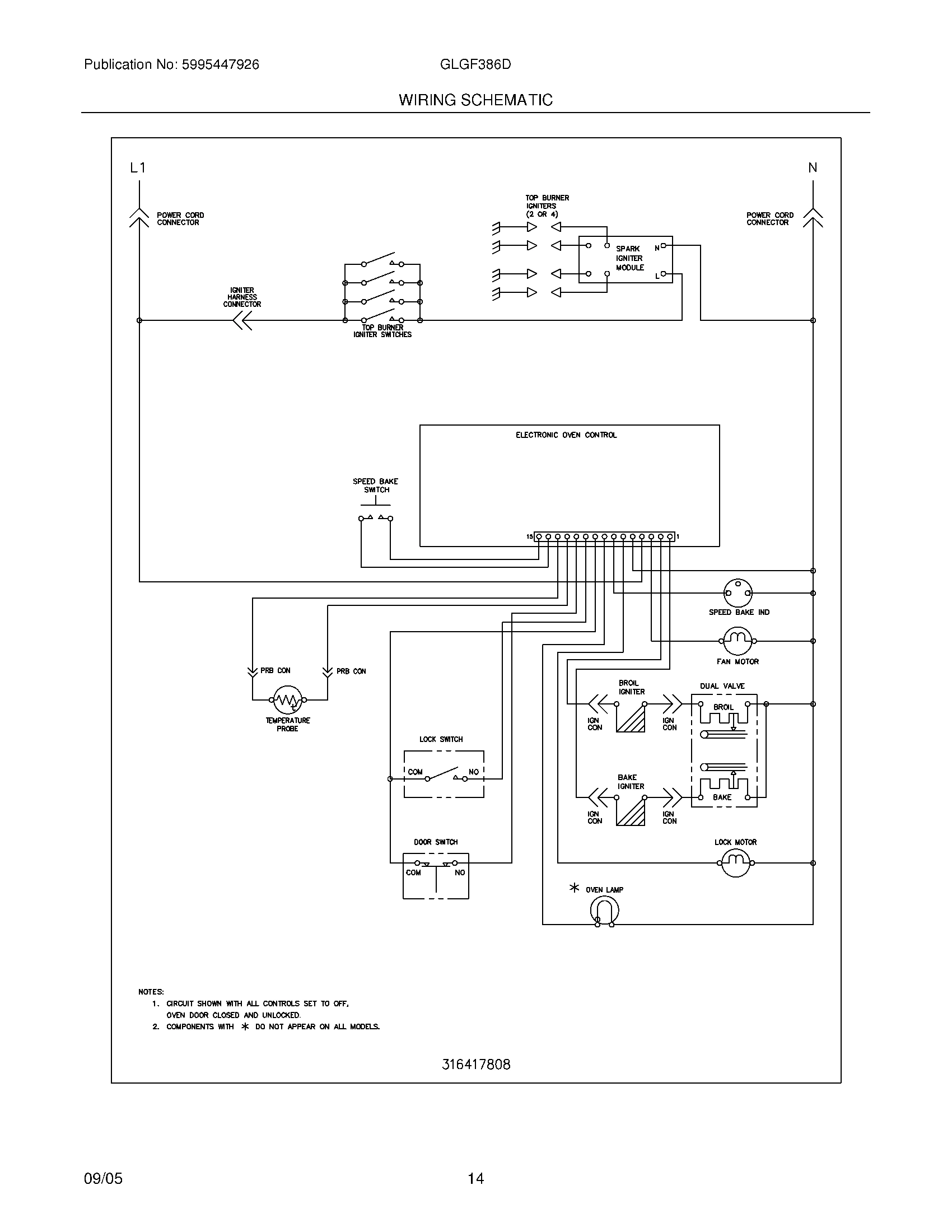 14 - WIRING SCHEMATIC