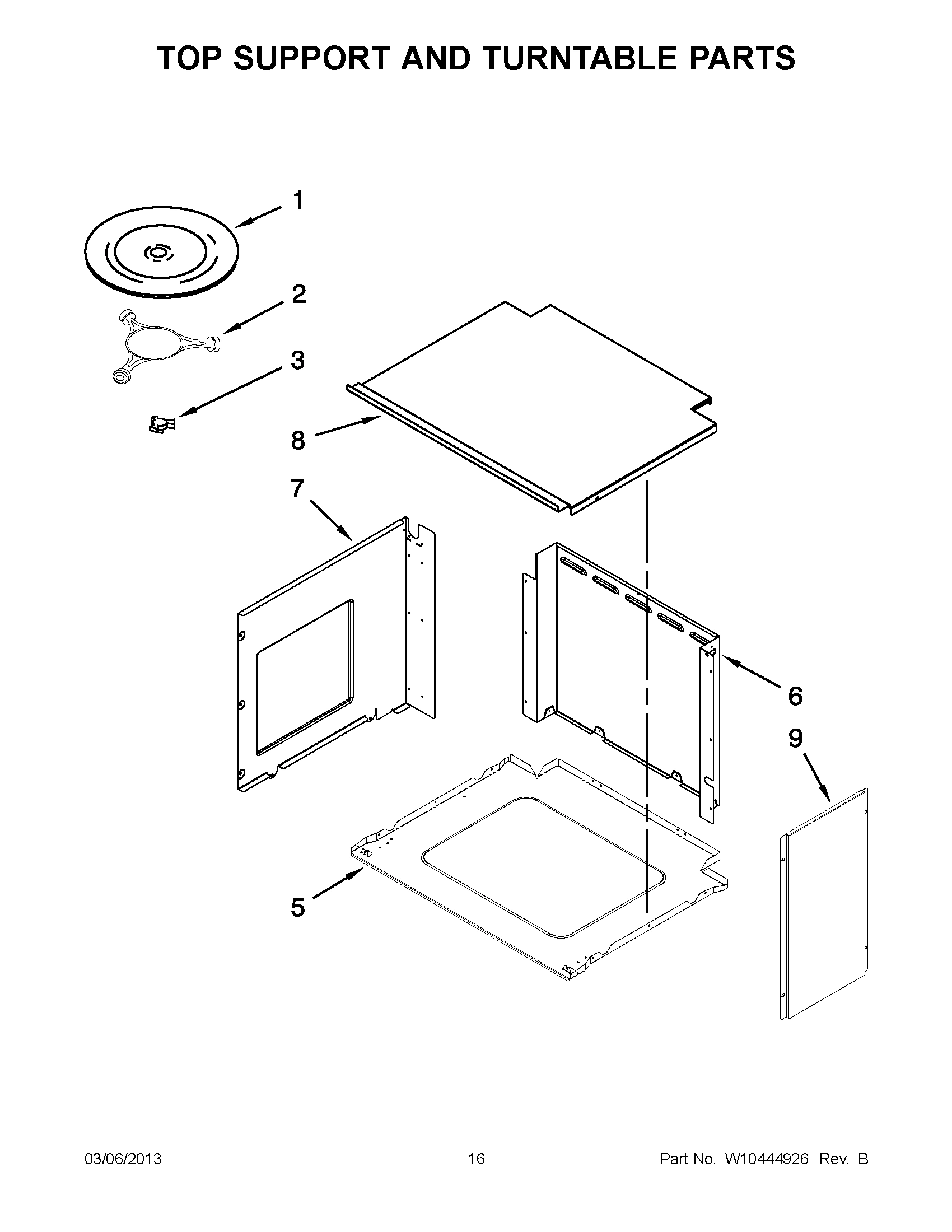 08 - TOP SUPPORT AND TURNTABLE PARTS