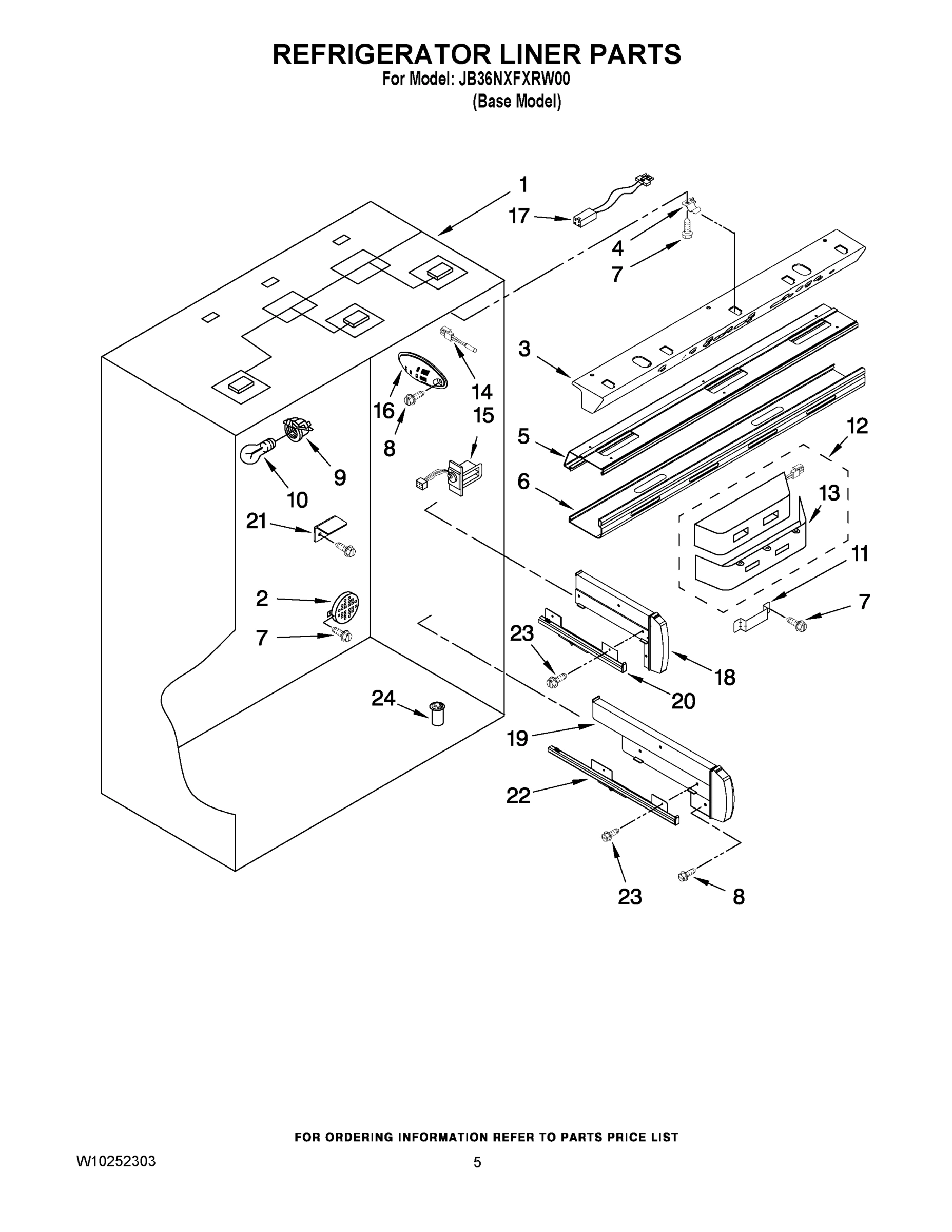 04 - REFRIGERATOR LINER PARTS