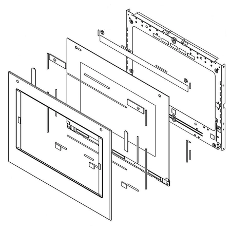 W11600236 Whirlpool Door Glass