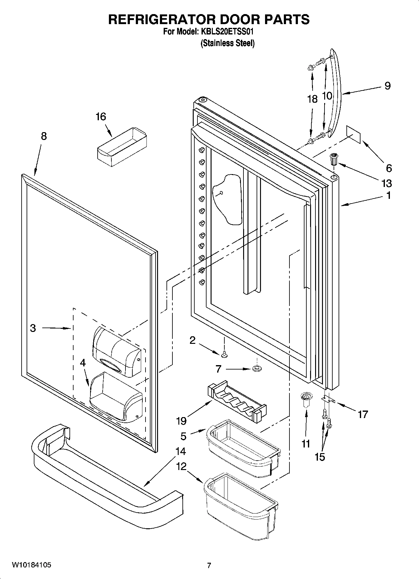 04 - REFRIGERATOR DOOR PARTS