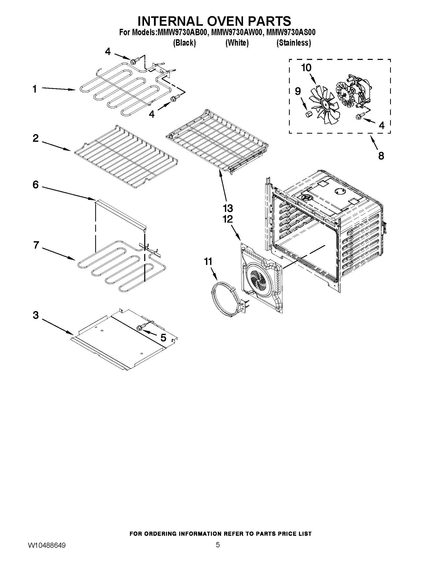 04 - INTERNAL OVEN PARTS