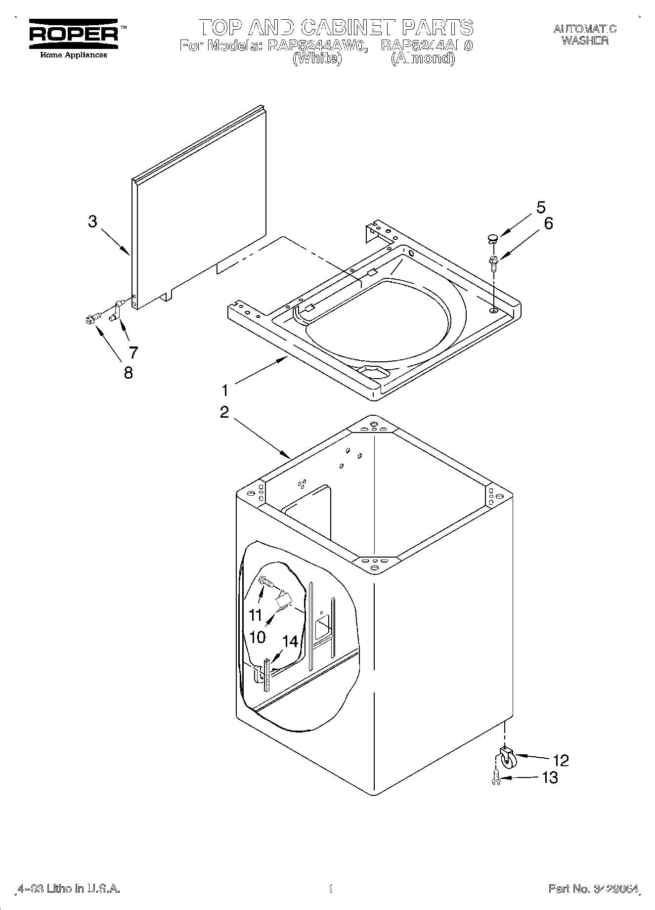 01 - TOP AND CABINET, LIT/OPTIONAL