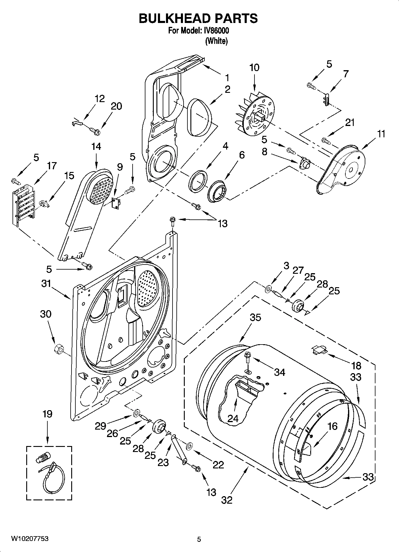 03 - BULKHEAD PARTS, OPTIONAL PARTS (NOT INCLUDED)
