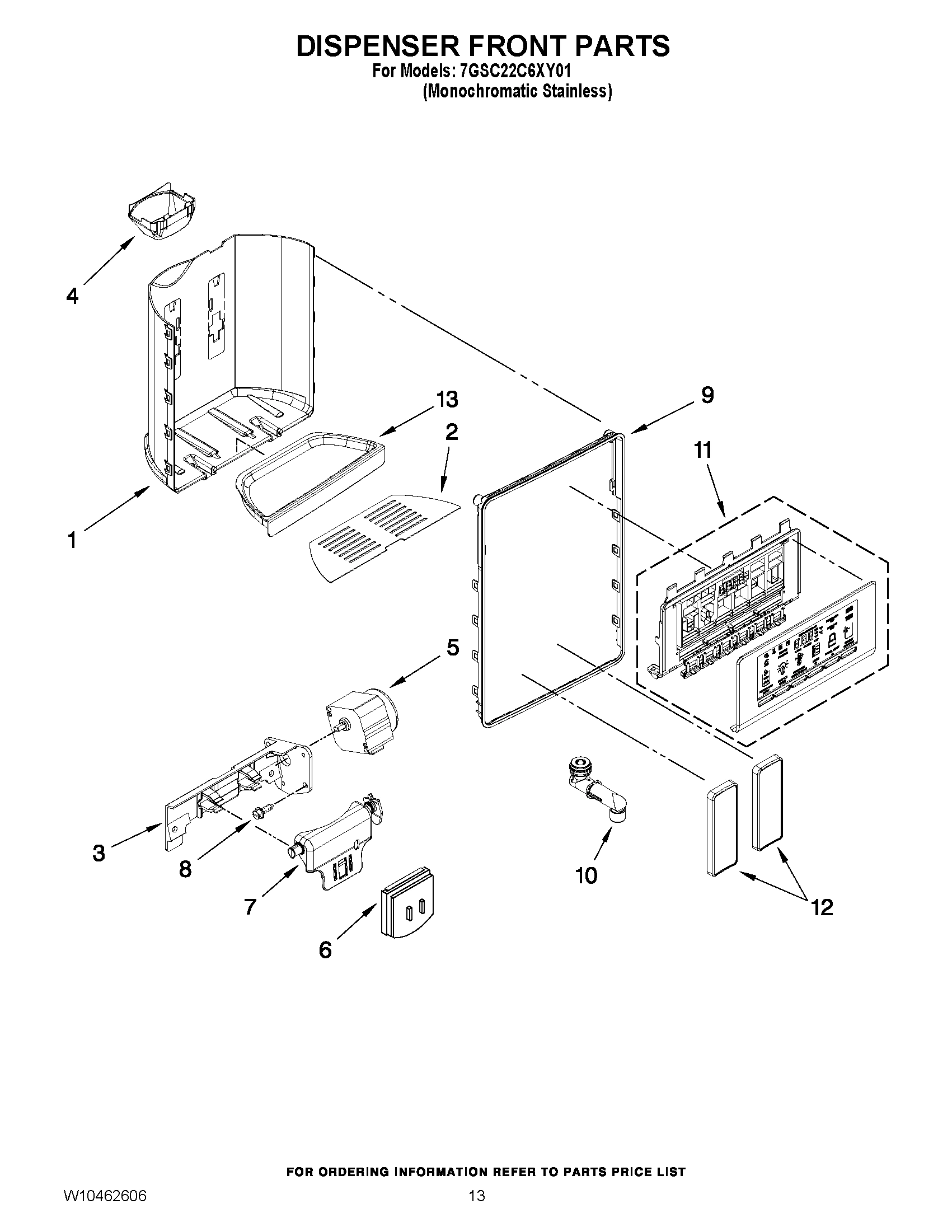 08 - DISPENSER FRONT PARTS