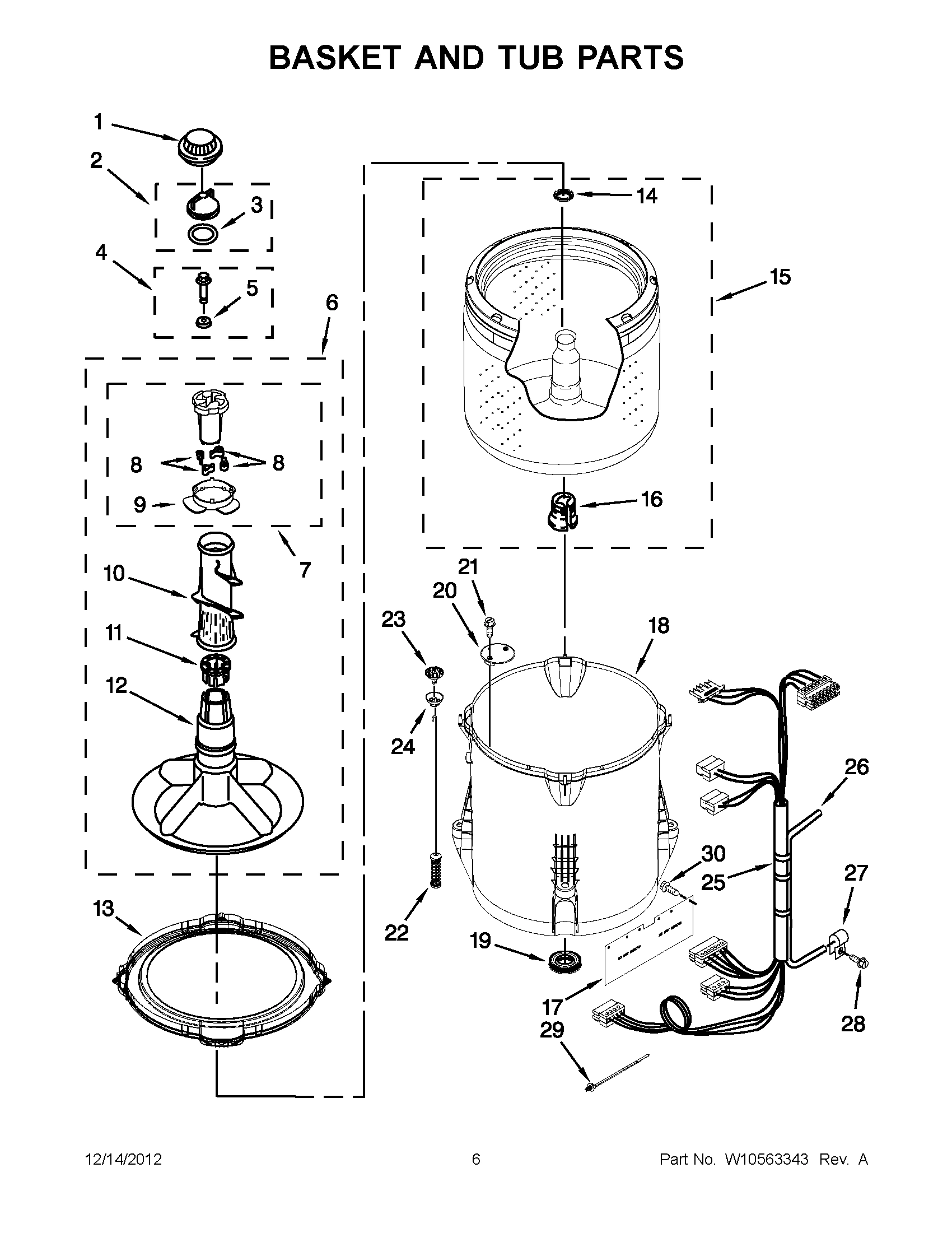 03 - BASKET AND TUB PARTS