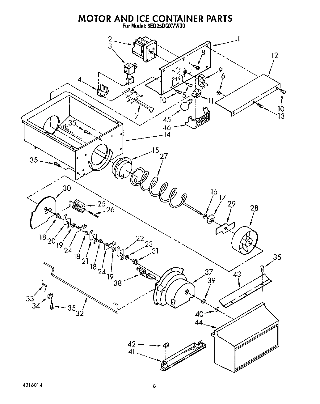 06 - MOTOR AND ICE CONTAINER