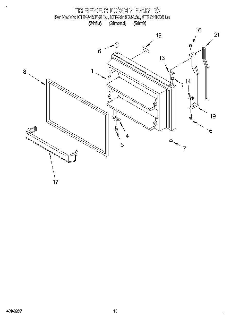 06 - FREEZER DOOR, LIT/OPTIONAL